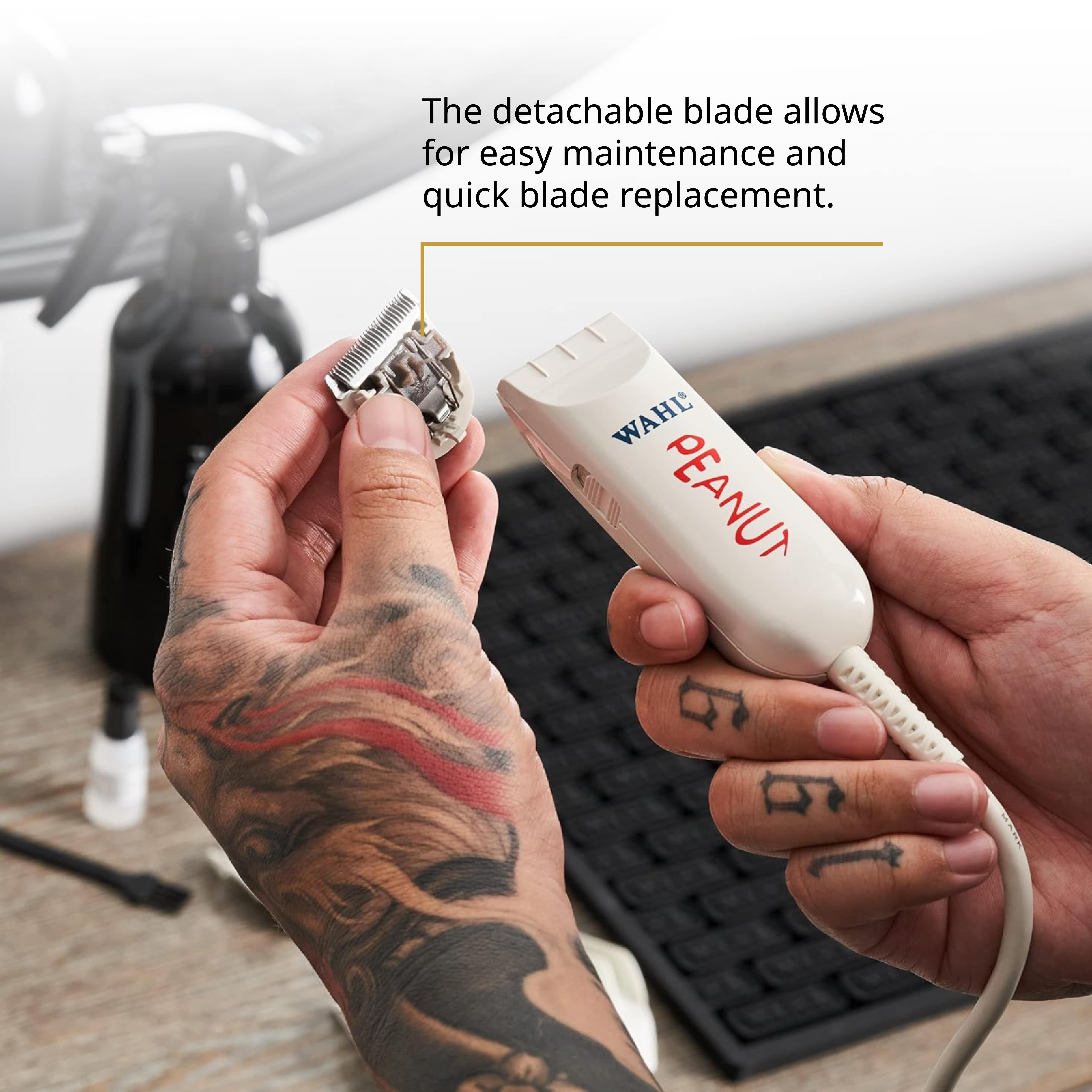 Wahl Professional Peanut Clipper/Trimmer, White, Versatile, Lightweight, Powerful Rotary Motor - Image 7