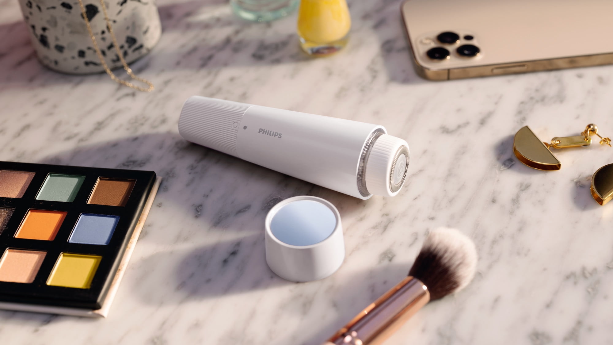 Philips Lady Electric Shaver Series 8000 with Electric Facial Hair Remover, Cordless, BRL166/91 - Image 6