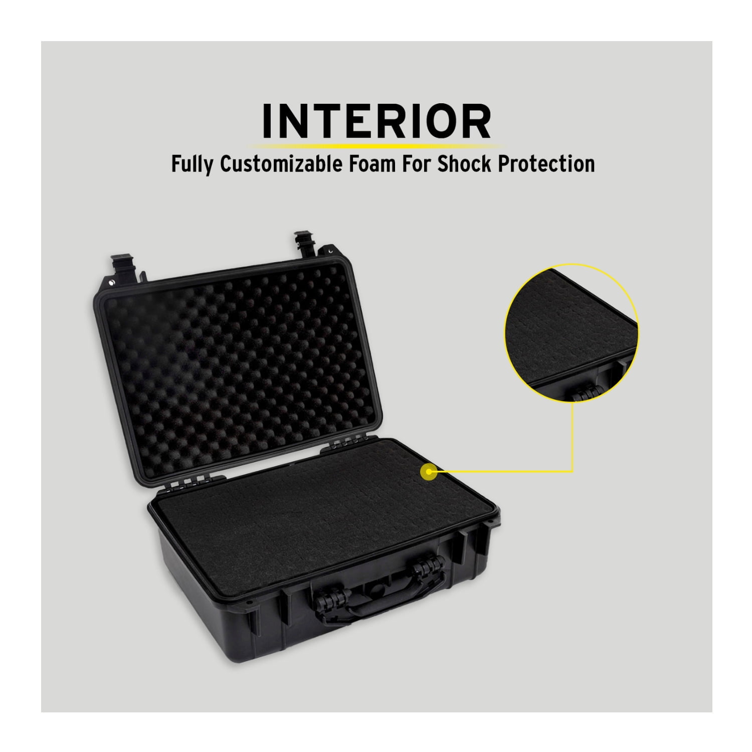 Koah Weatherproof Hard Case with Customizable Foam (18 x 14 x 7 Inch, 2-Pack) - Image 8