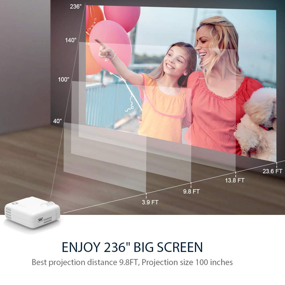 VANKYO Leisure D30 Portable Movie Projector with Built-in Speaker, 236" Display - Image 4