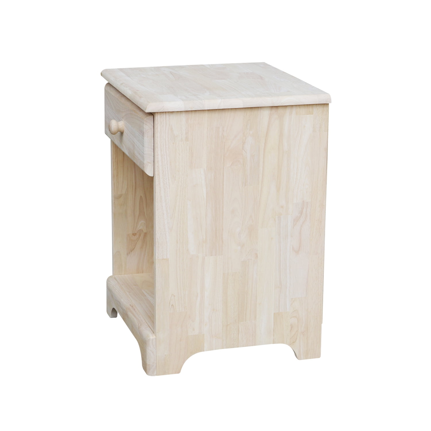 International Concepts Solid Wood Nightstand Unfinished - Image 6