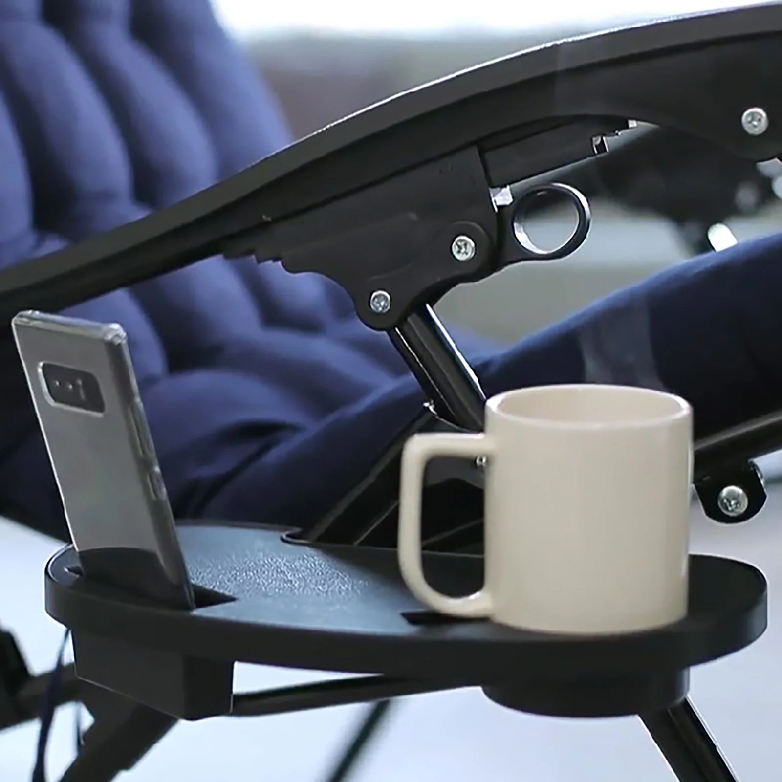 1pc Folding Tools Recliner Beach/Chairs Portable Tray Outdoor Camping Camping Hiking - Image 3