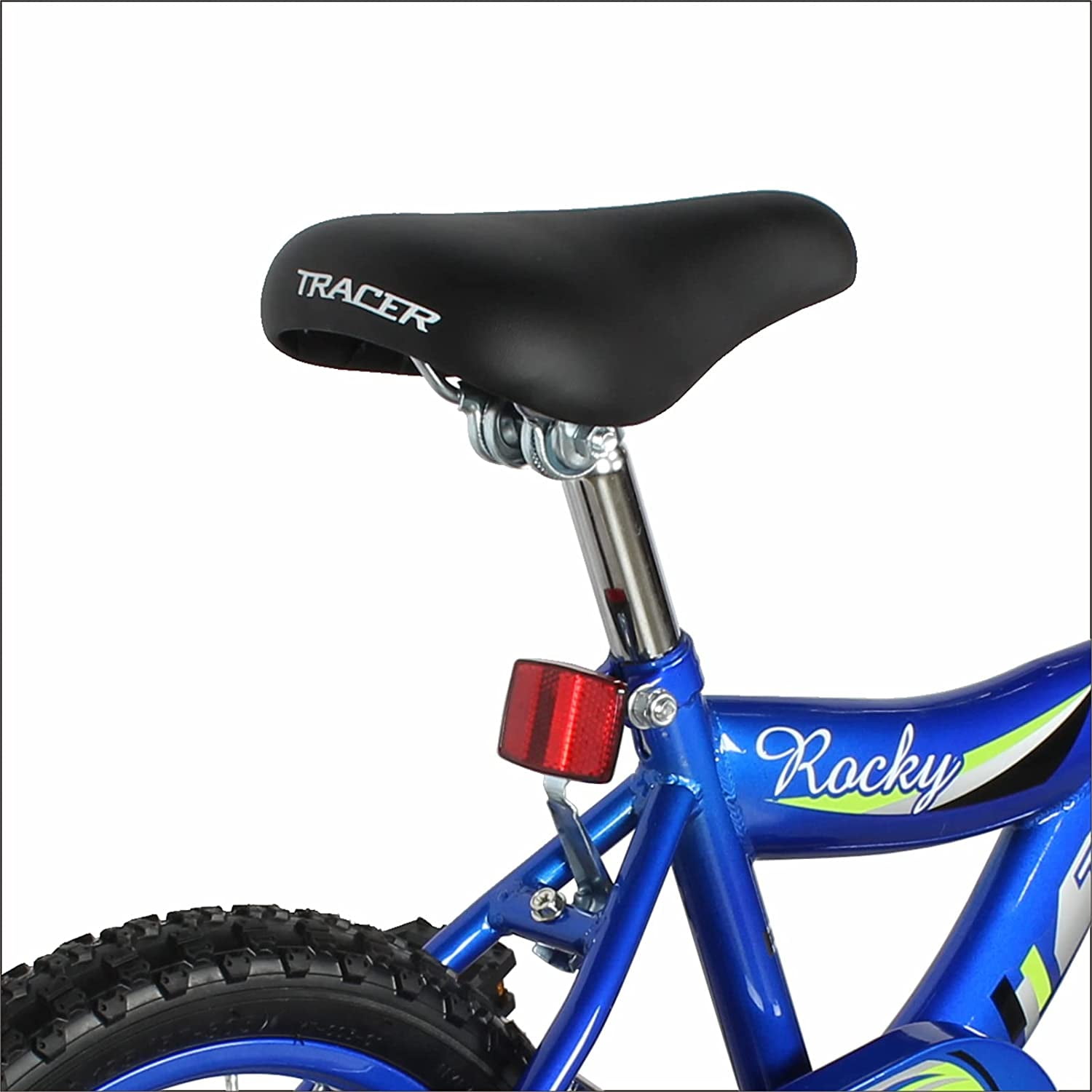 WonderWheels 16" BMX S-Type Frame Bicycle Coaster Brake One Piece Crank Chrome Rims Black Tire Kid's Bike - Blue - Image 6