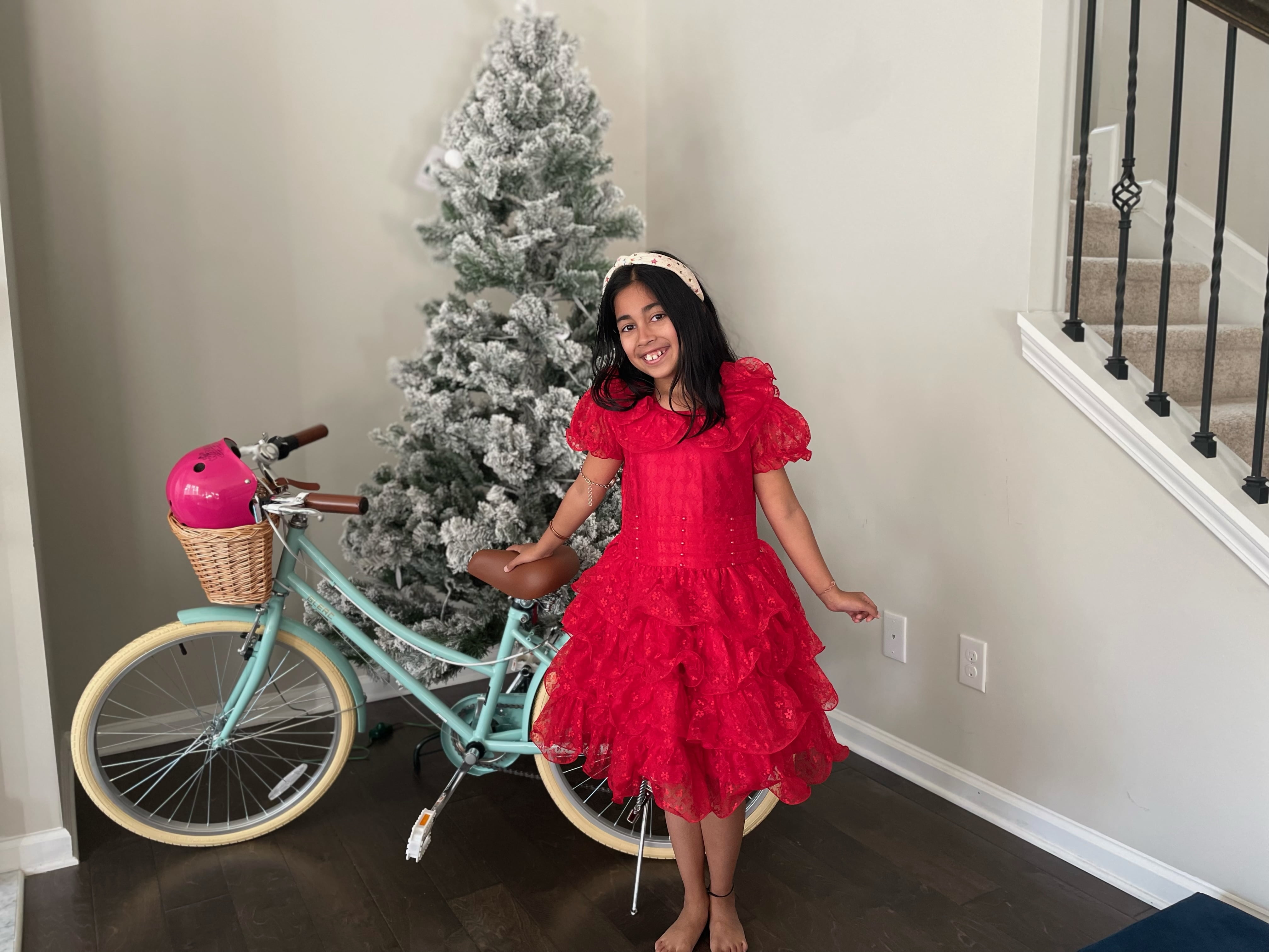 Glerc Missy 20" Girl Bicycle for Youth Over 6 Years Old Kids, Teenager with Wicker Basket, Mint Green - Image 8