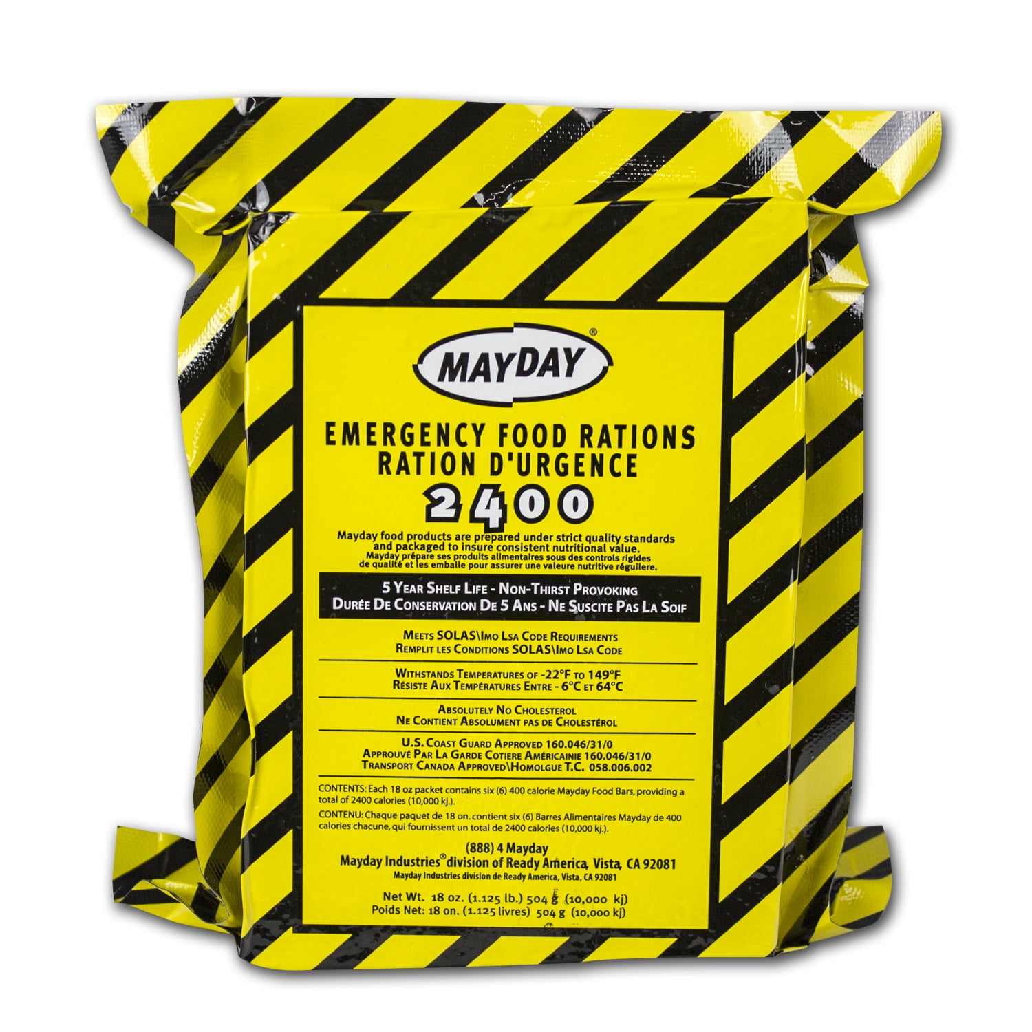 4 Person Emergency Kit (3 Day Backpack), Ready America, 5 year shelf life, approximate backpack dimensions: 14 in. x 11 in. x 9 in. - Image 6