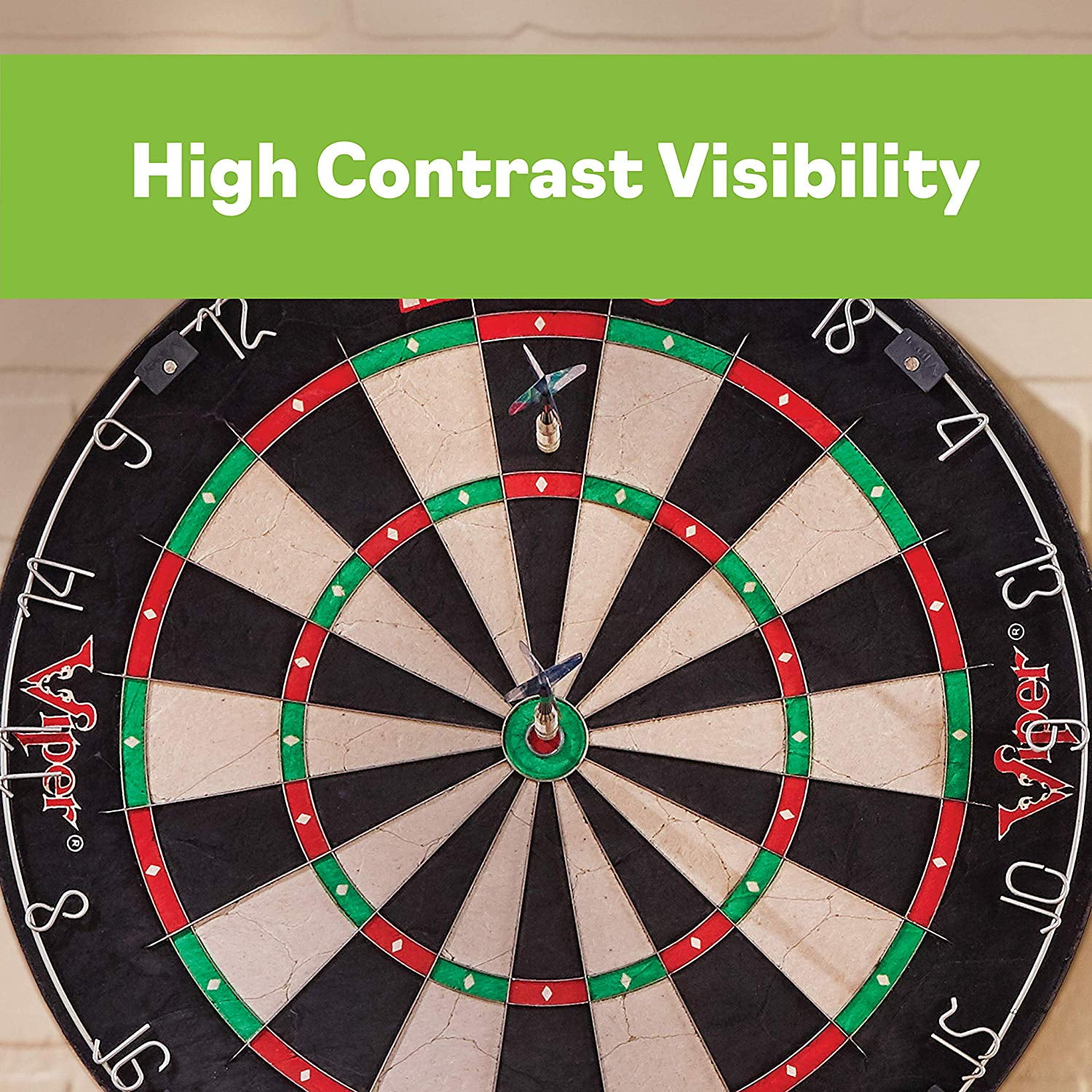Viper AIM 360 Sisal Self Healing Practice Dartboard w/ Removable Aiming Circles - Image 8