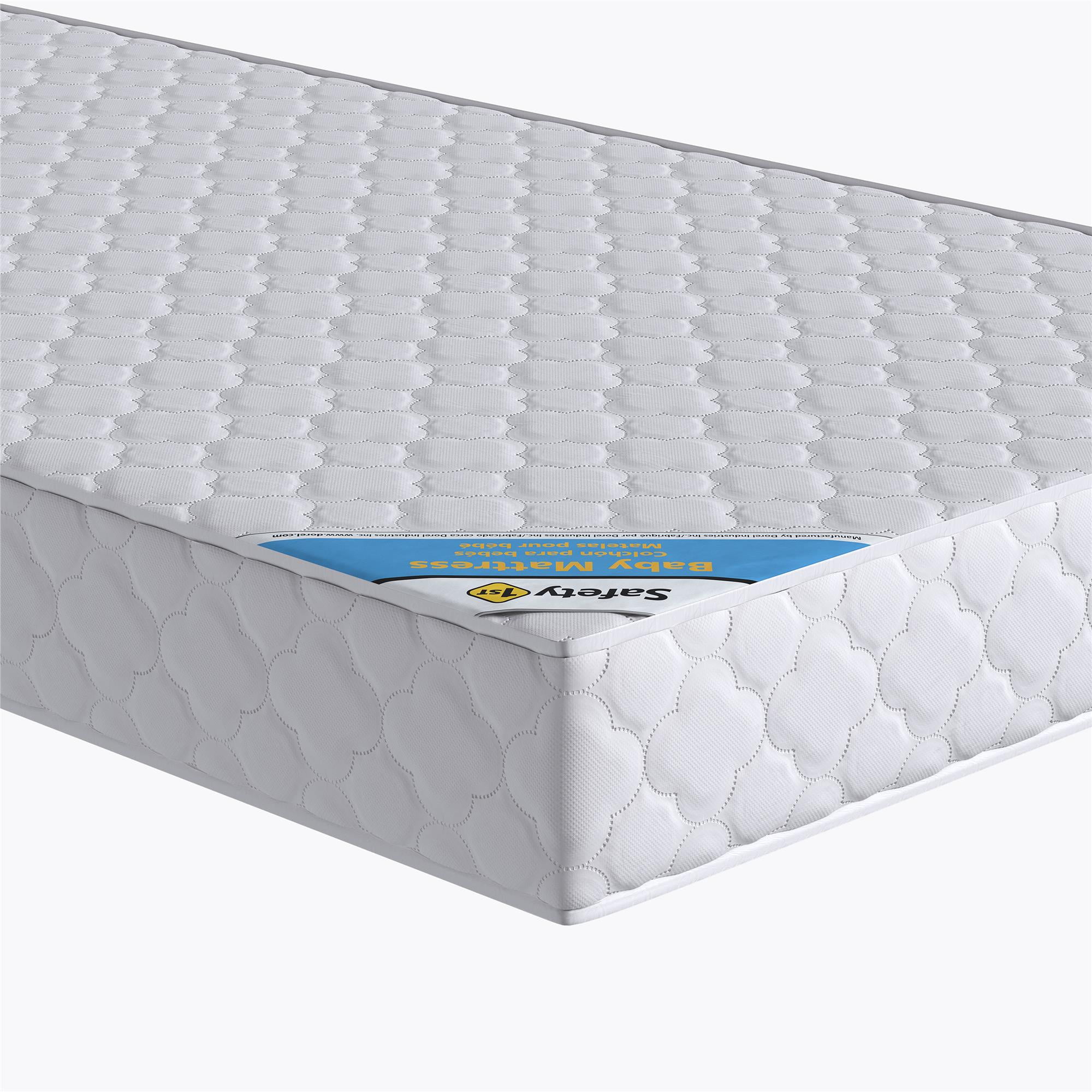 Safety 1st Grow with Me 5" Dual Sided 2-in-1 Antimicrobial Crib & Toddler Mattress, White Cloud - Image 9