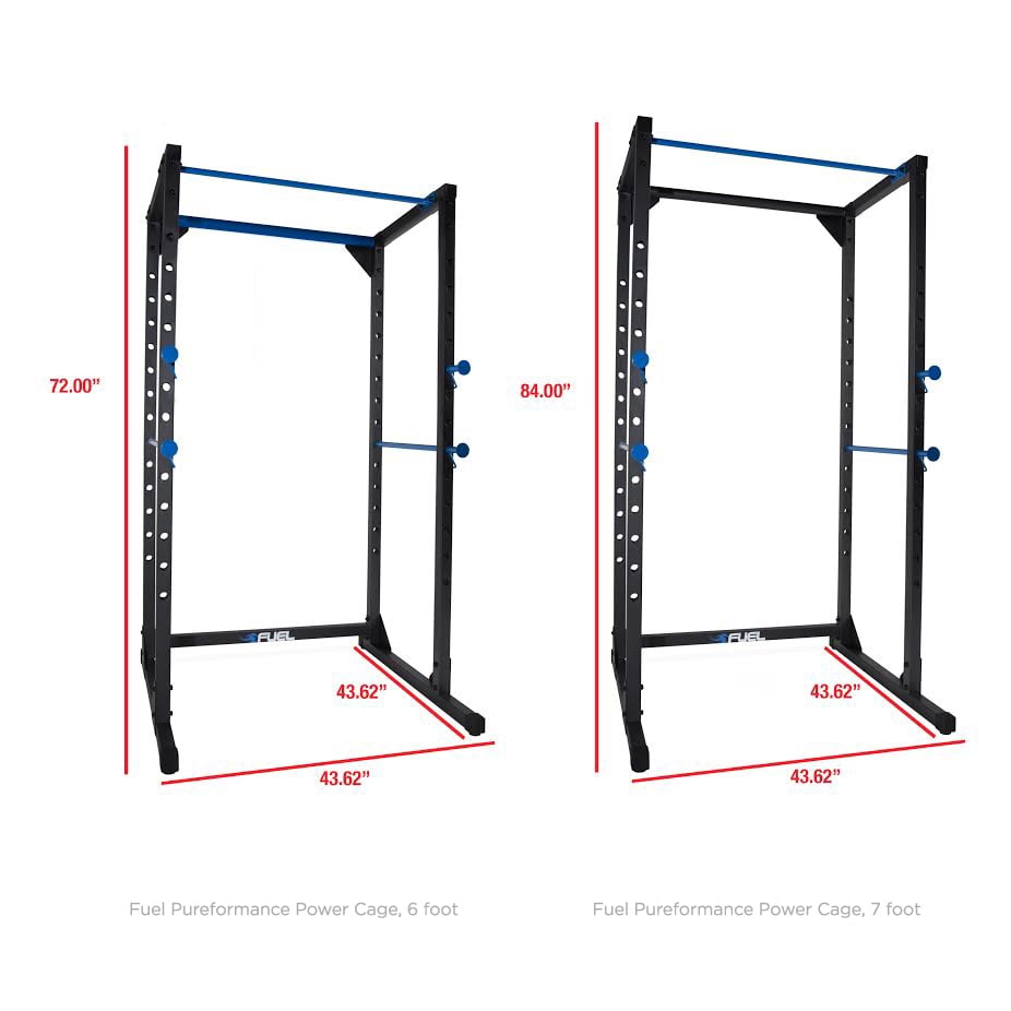 Fuel Pureformance 7 Ft. Adjustable Full Cage Power Rack, Black - Image 8