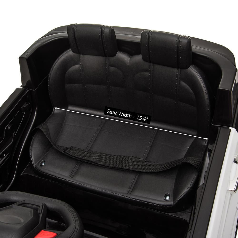 Zimtown Kids Ride On Car Police Electric Car Double Drive 12V Battery Motorized Vehicles Children's Toy Car Safe w/ Remote Control, 3 Speeds, Music, Seat Belts, LED Lights - Image 8