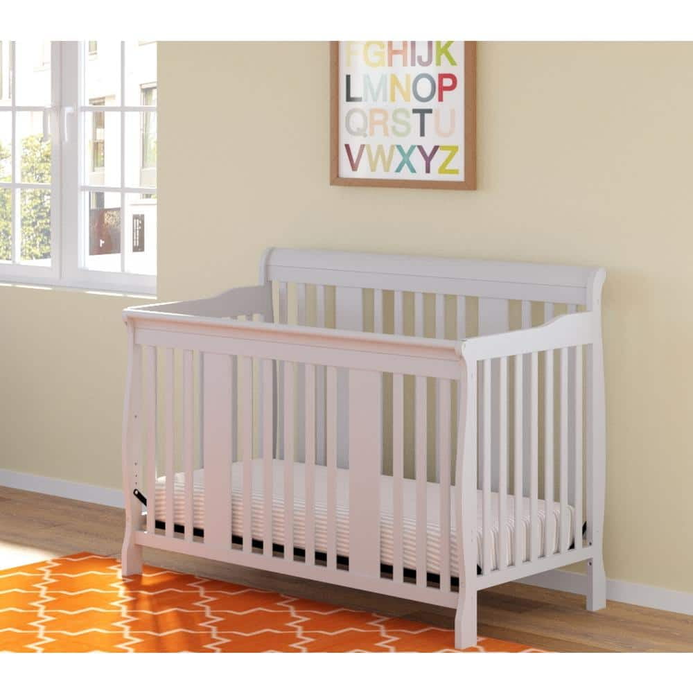 Storkcraft Tuscany 4-in-1 Convertible Baby Crib White - Image 10