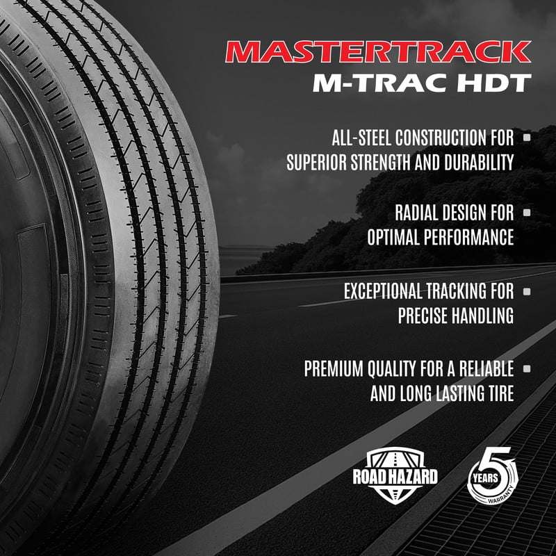 Mastertrack M-TRAC HDT ST225/75R15 123/119M 14PR 123M Load G Radial Trailer Tire - ST 225/75/15 225/75R15 (Tire Only) - Image 4