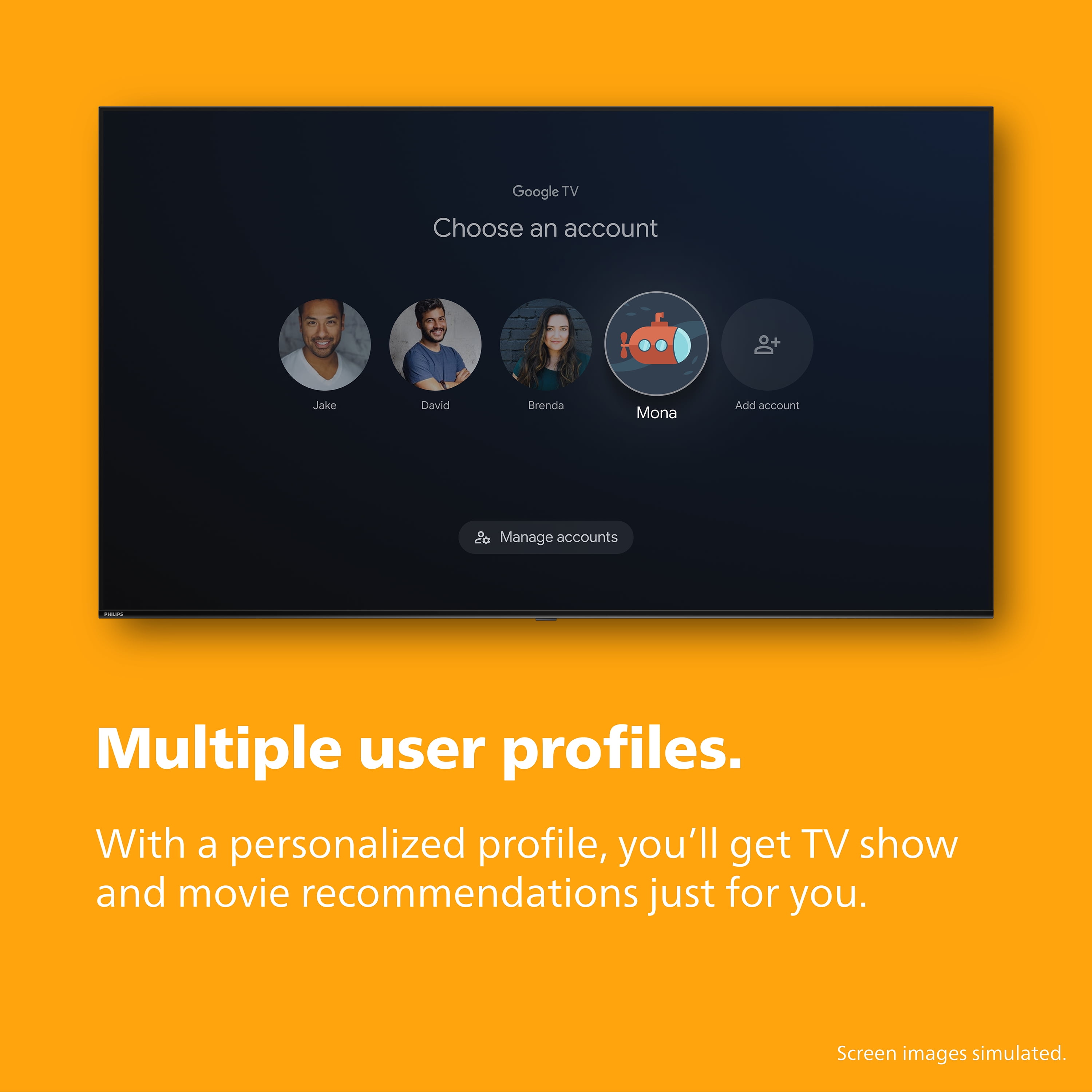 Philips 50" Class 4K Ultra HD (2160p) Google Smart LED TV (50PUL7552/F7) - Image 7
