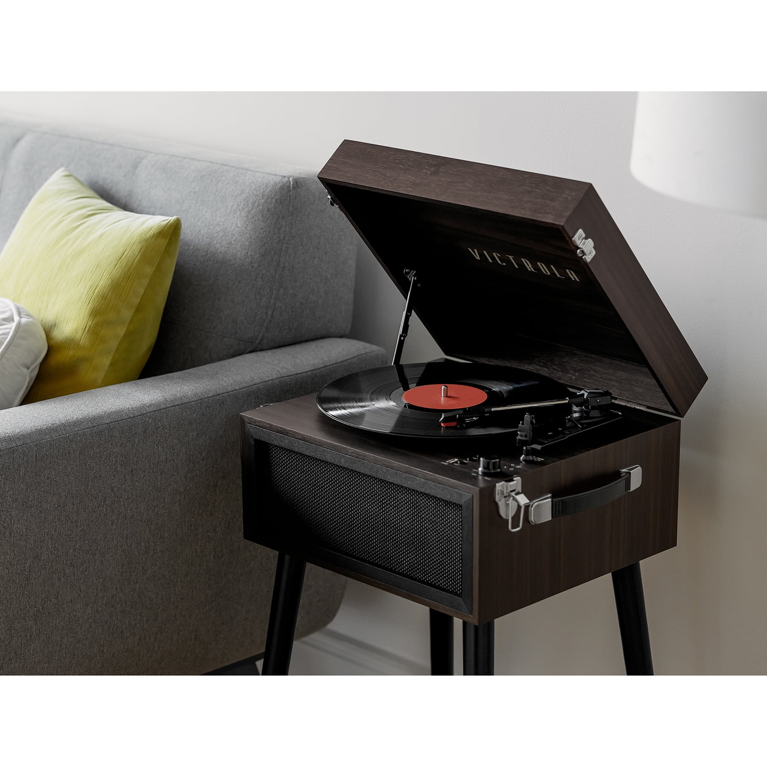 Victrola Liberty Bluetooth Record Player 3-Speed Turntable with Stand - Image 7