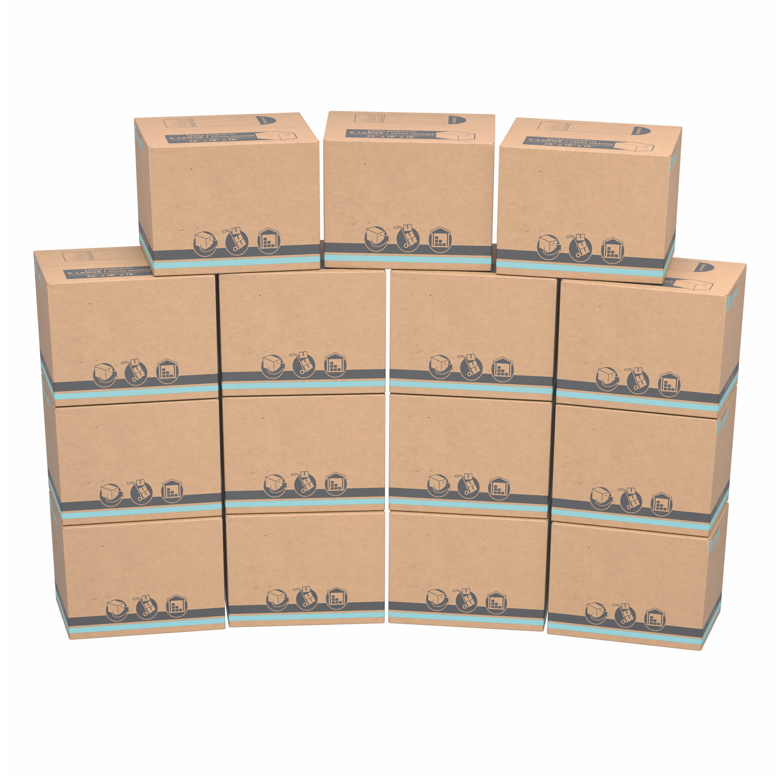 Pen+Gear Extra Large Extra Strength Recycled Moving Boxes, 26in.Lx18 in.Wx18 in.H, Kraft,15Count - Image 9