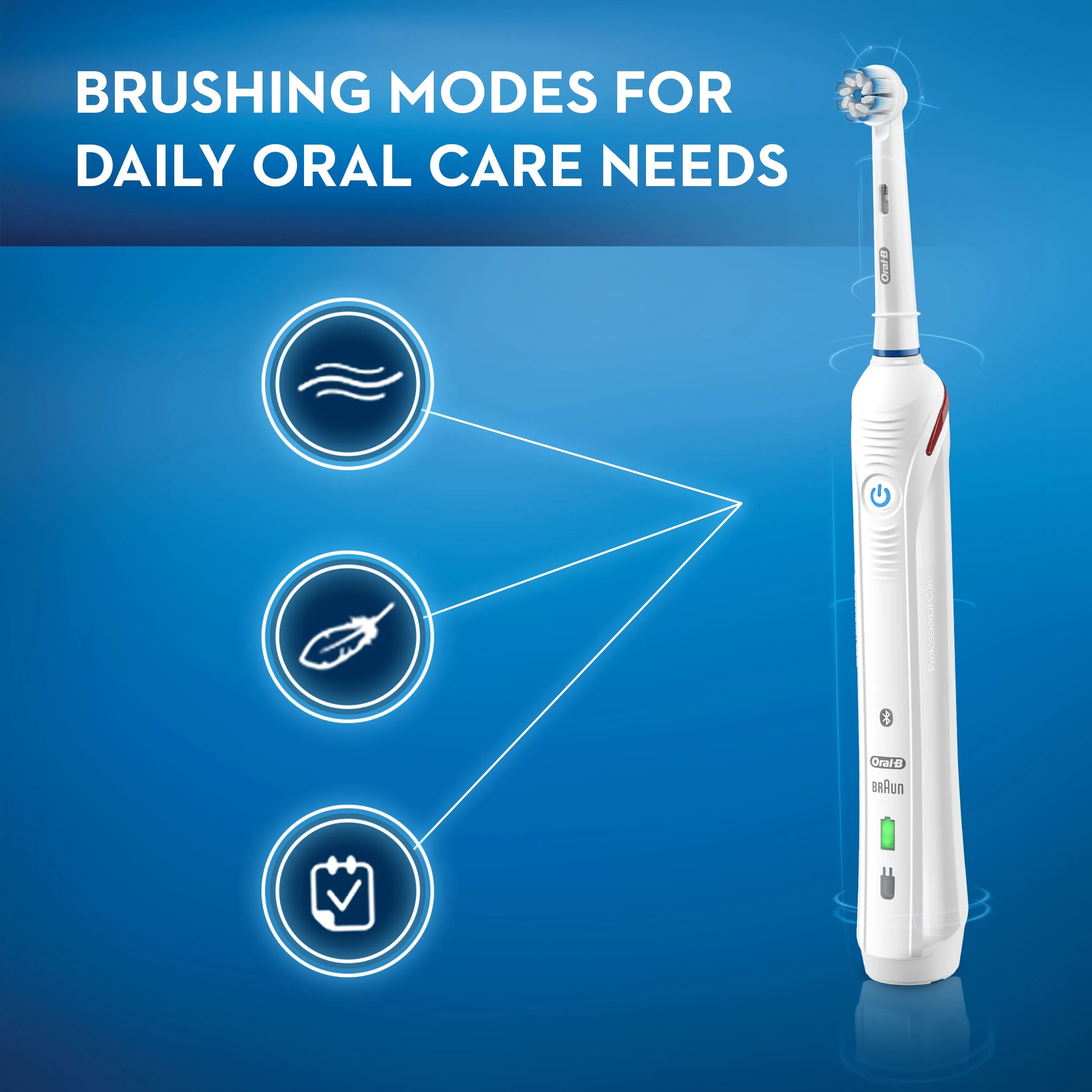 Oral-B Gum and Sensitive Care, Rechargeable Electric Toothbrush, Powered by Braun - Image 5