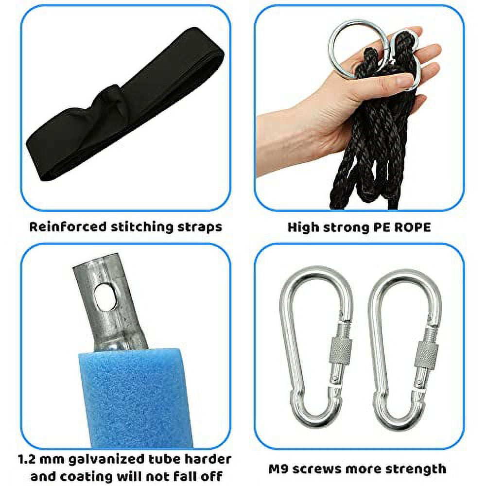 TURFEE 40" Saucer Swing, Waterproof Swing Seat with Adjustable Ropes for Kids Toddlers, Playground Backyard Outdoor Indoor Swing - Image 4