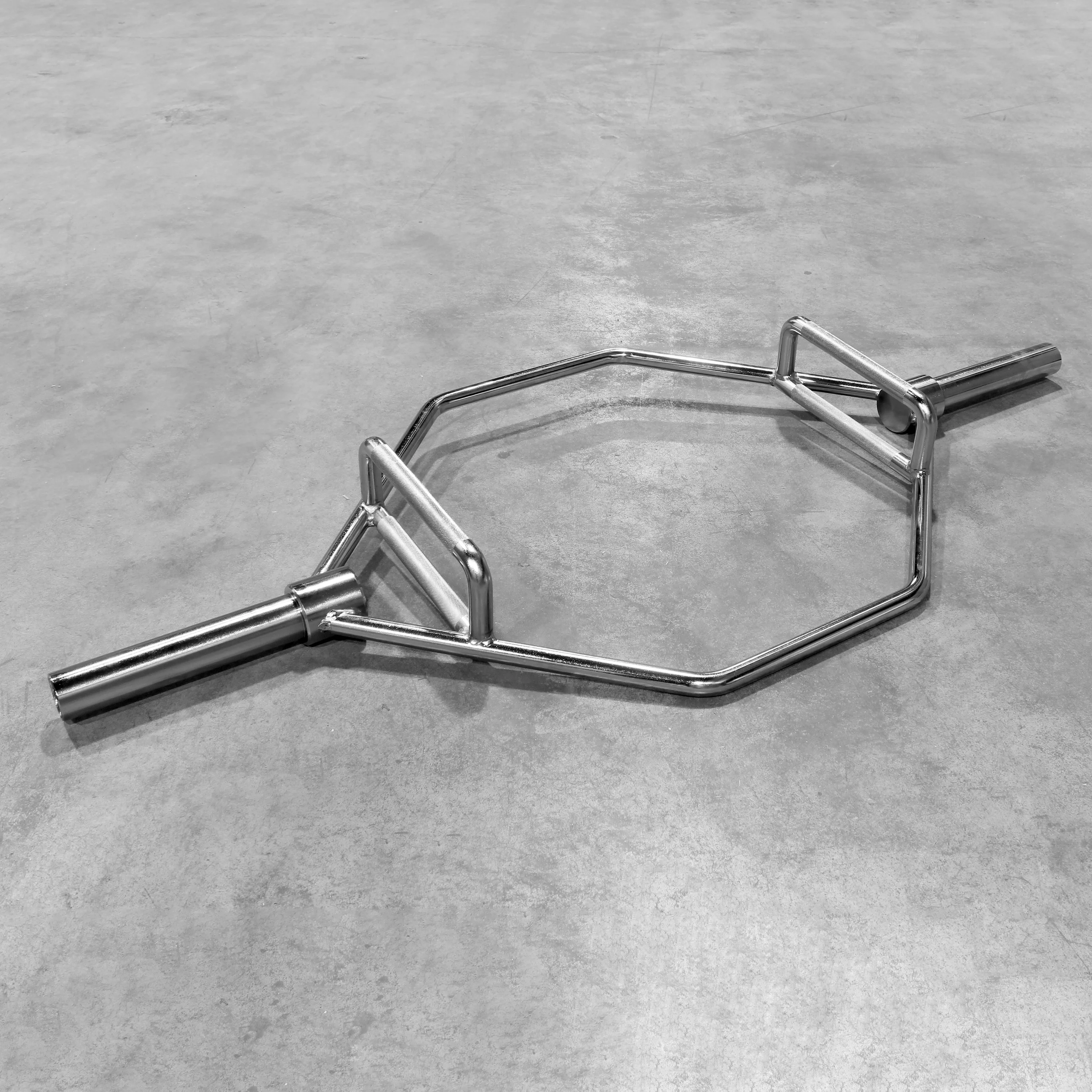 XPRT Fitness 56'' Olympic Hex Trap Barbell Deadlift Bar Rated 600lbs, Chrome coated - Image 5