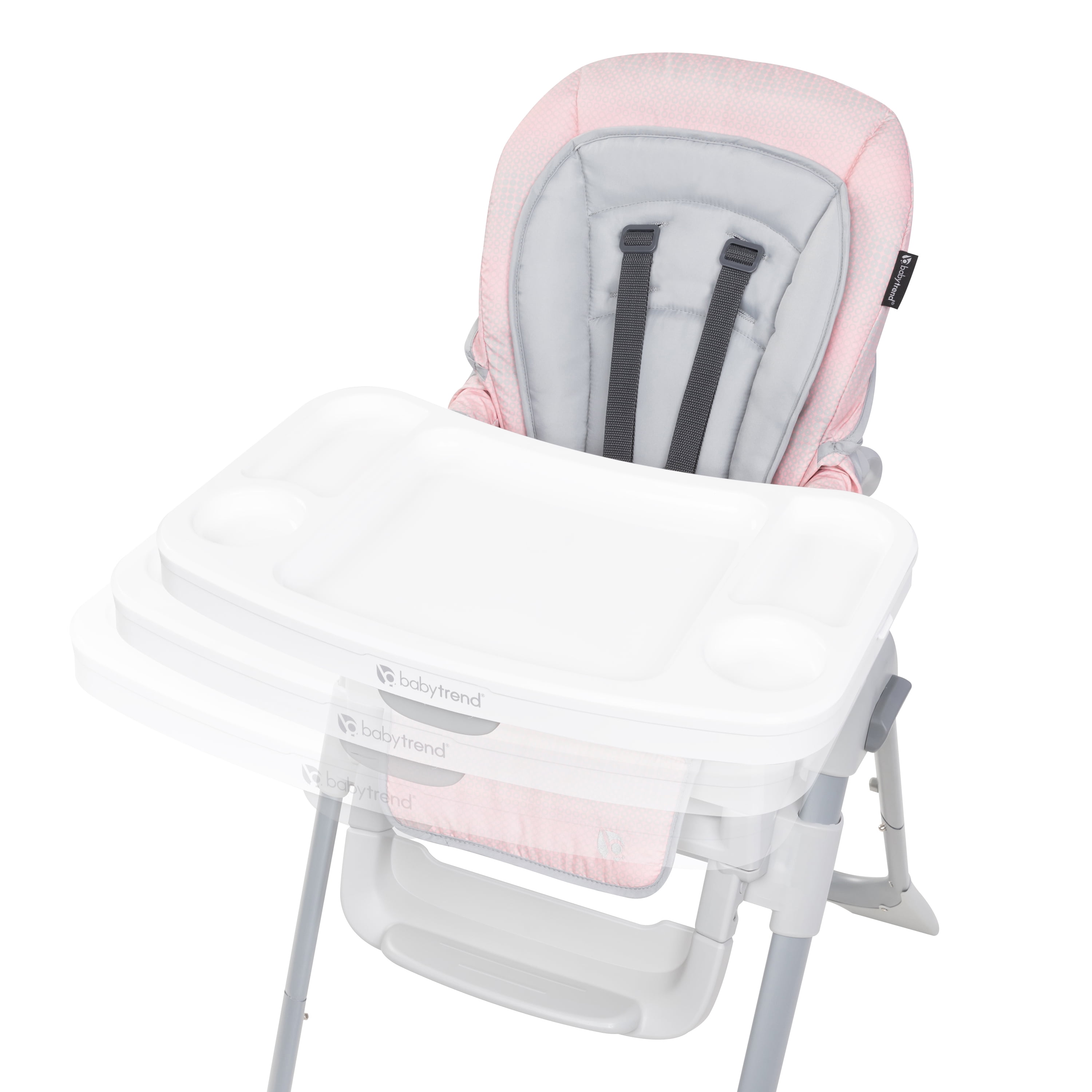Baby Trend Everlast 7-in-1 High Chair for Babies and Toddler, Pink Stone - Image 4