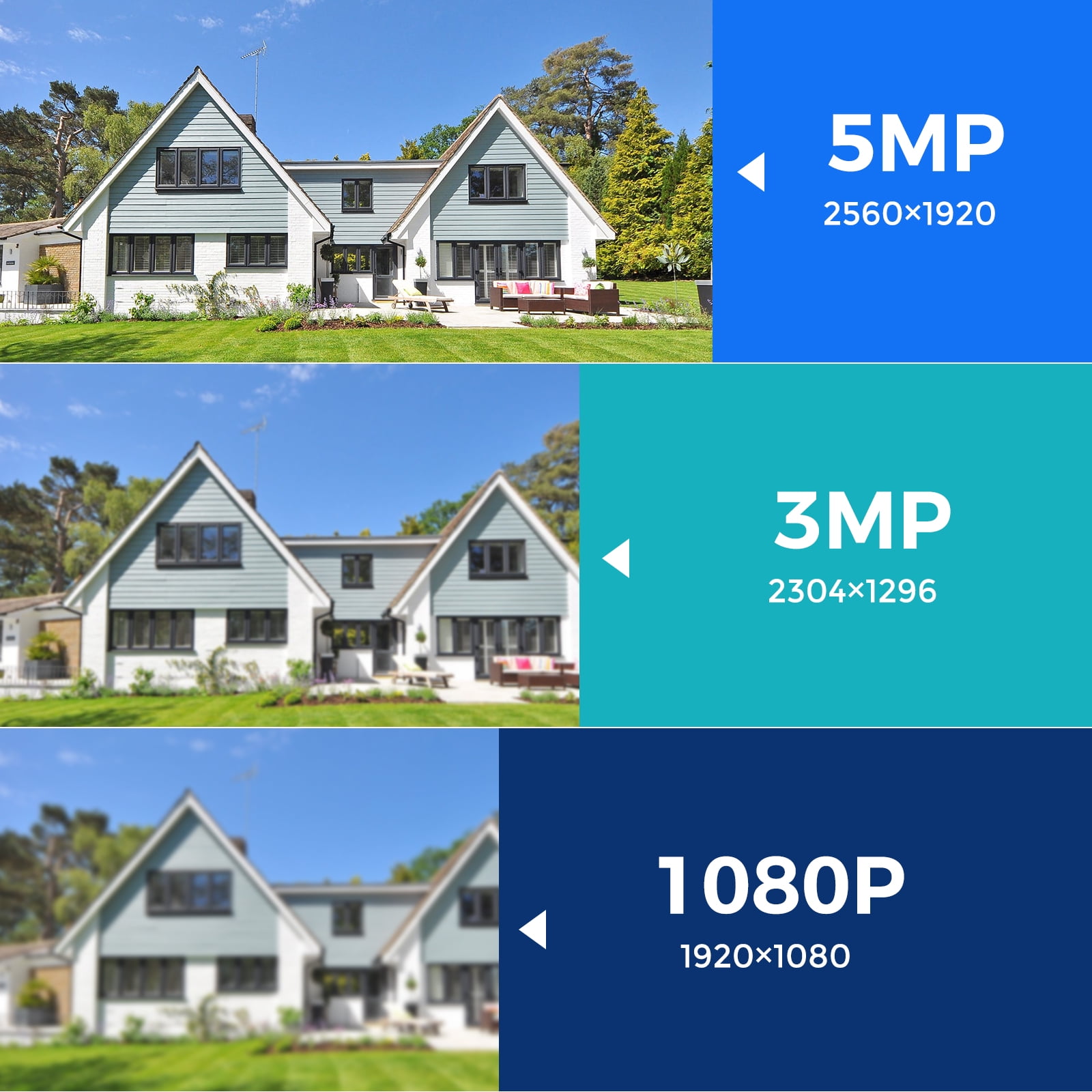 Hiseeu Wireless Security Camera System, 4PCS 5MP Outdoor Camera with 10in LCD, 2-Way Audio, PTZ, Night Vision, Motion Alert, 1T, 10CH Expandable (Supports Only 2.4Ghz WiFi) - Image 6