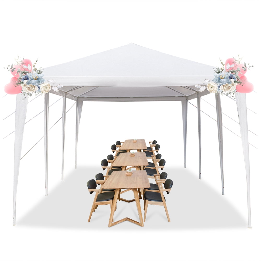 UBesGoo 10'x30' Canopy Tent w/ No Side Gazebo Canopy Outdoor Party Wedding Tent White - Image 5