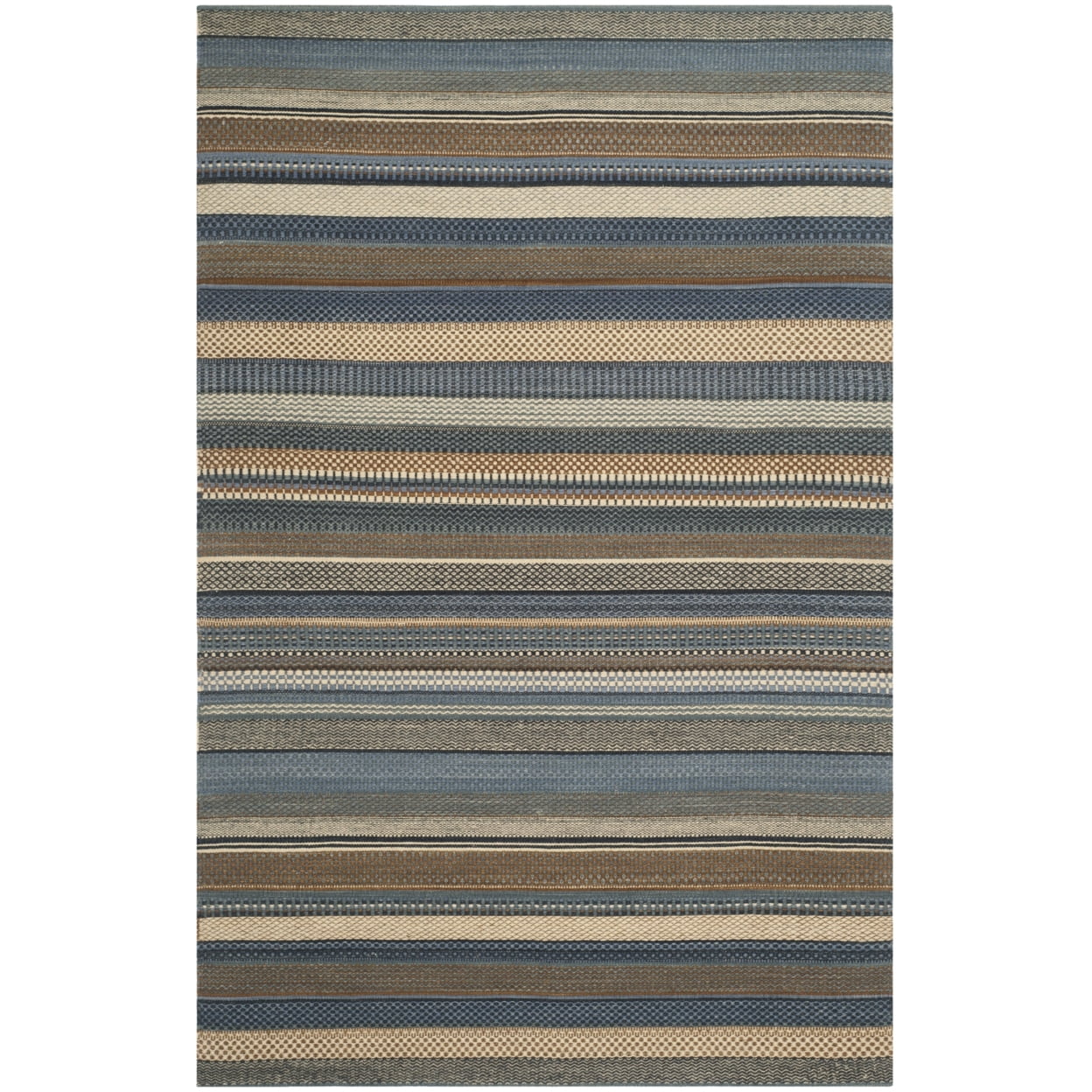 SAFAVIEH Kilim Collection KLM951A Handwoven Blue Rug - Image 5