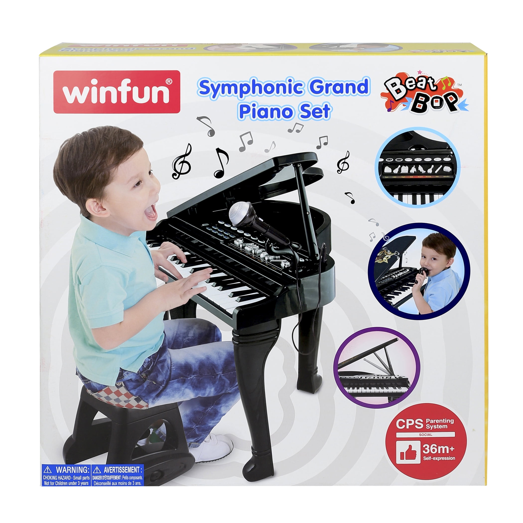 Winfun Symphonic Grand Toy Piano Set With Stool (3 Pieces) - Image 3