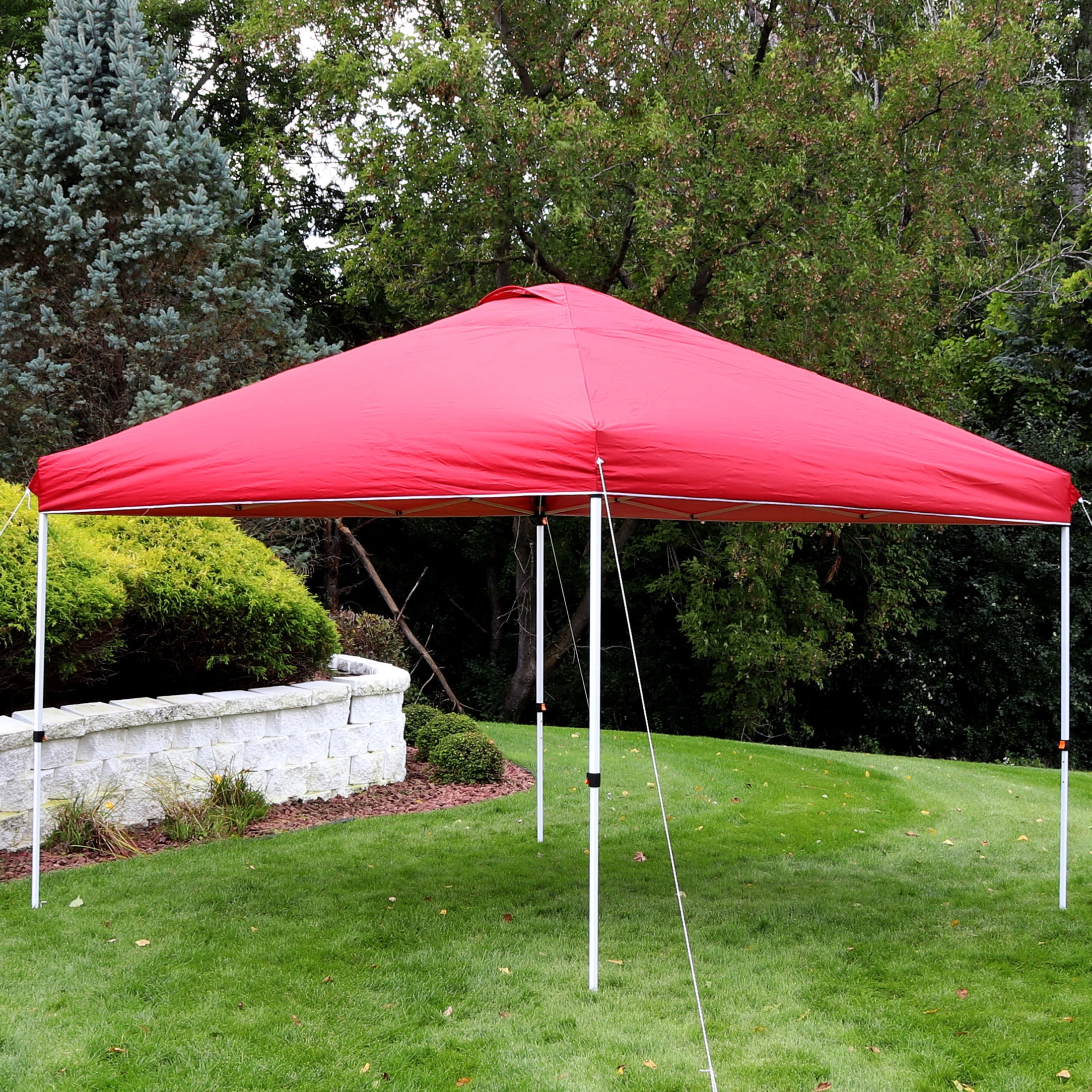 Sunnydaze 12' x 12' Red Solid Premium Pop-Up Canopy Shade with Vent - Image 6