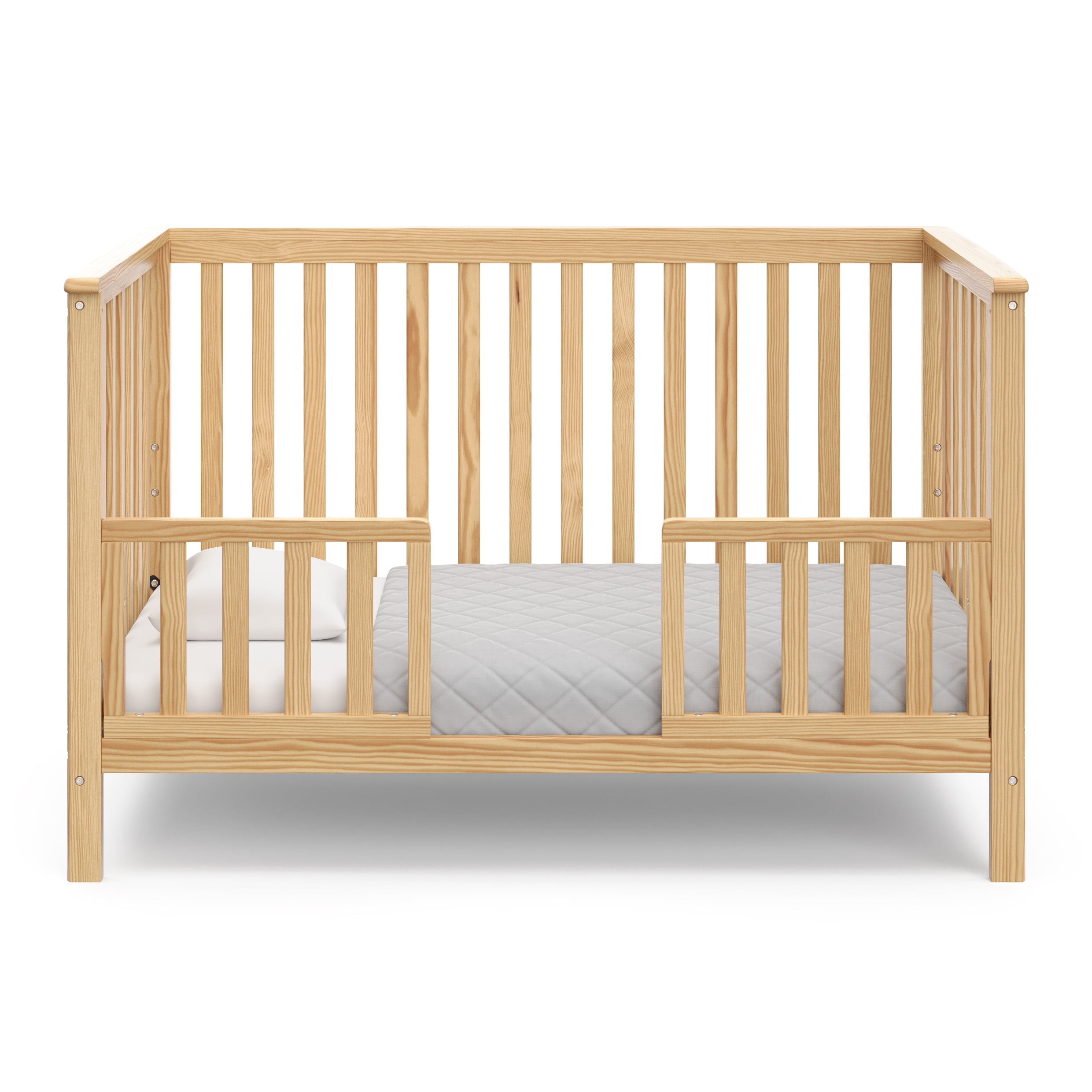 Storkcraft Hillcrest 4-in-1 Convertible Baby Crib, Natural - Image 12