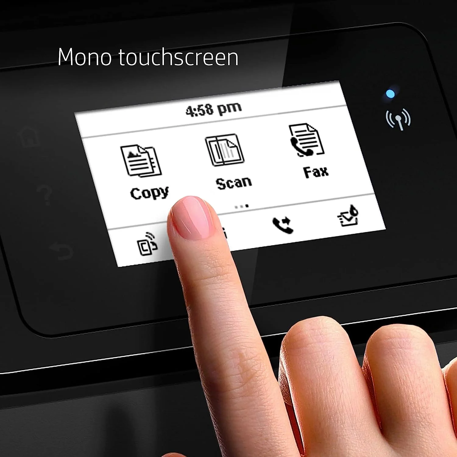 HP OfficeJet 3830 All-in-One Wireless Color Inkjet Printer,Black - Print Scan Copy Fax - 2.2" Touchscreen, 20 ppm,4800 x 1200 dpi, 35-Sheet ADF, Manual 2-Sided Printing, 4 feet USB Printer Cable - Image 3