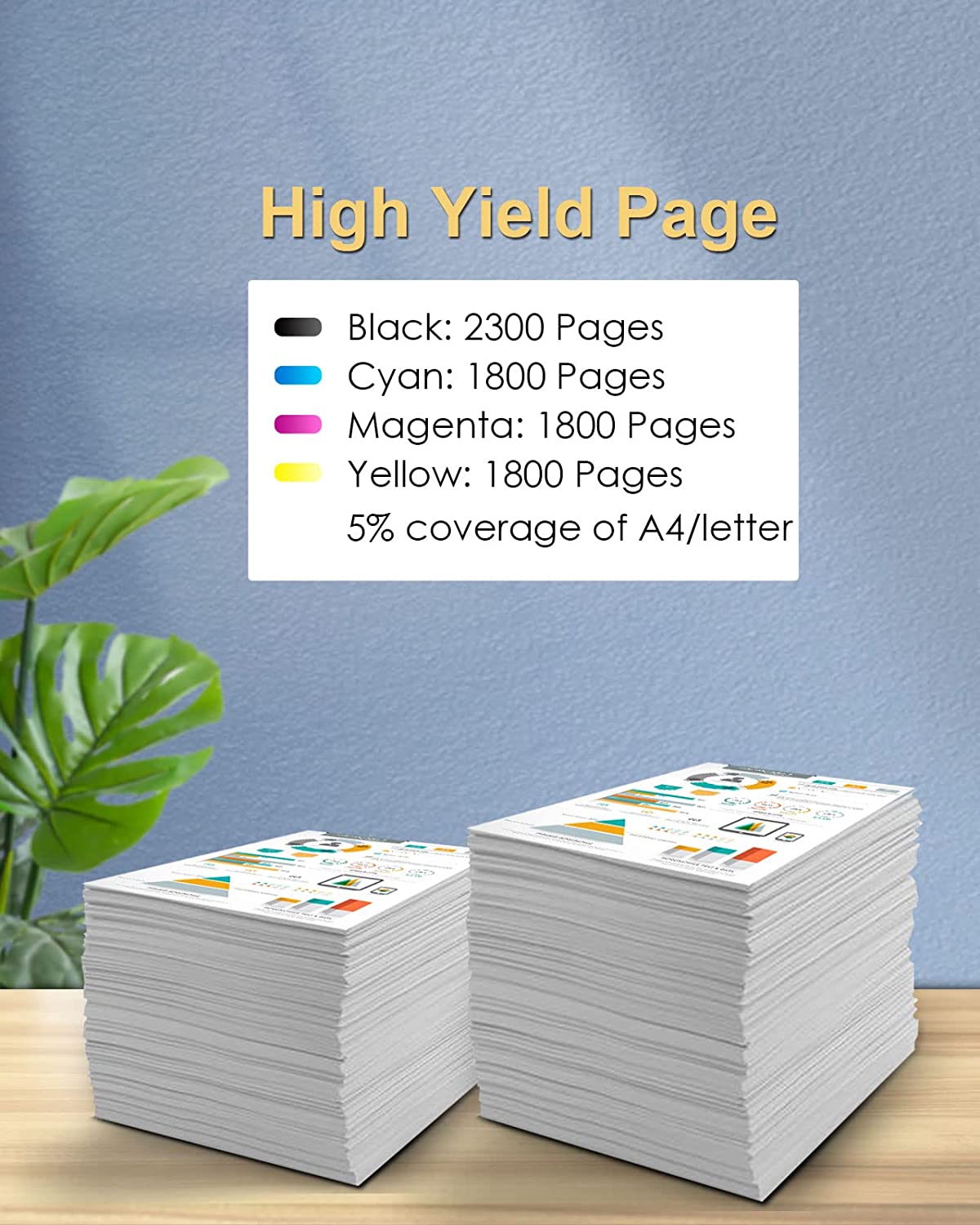 XZMHX Replacement for HP 952 XL 952XL Ink Cartridges Color and Black Combo Pack for Officejet 8702 Officejet Pro 7740 8700 8710 8715(4-Pack,No Block Version) - Image 3