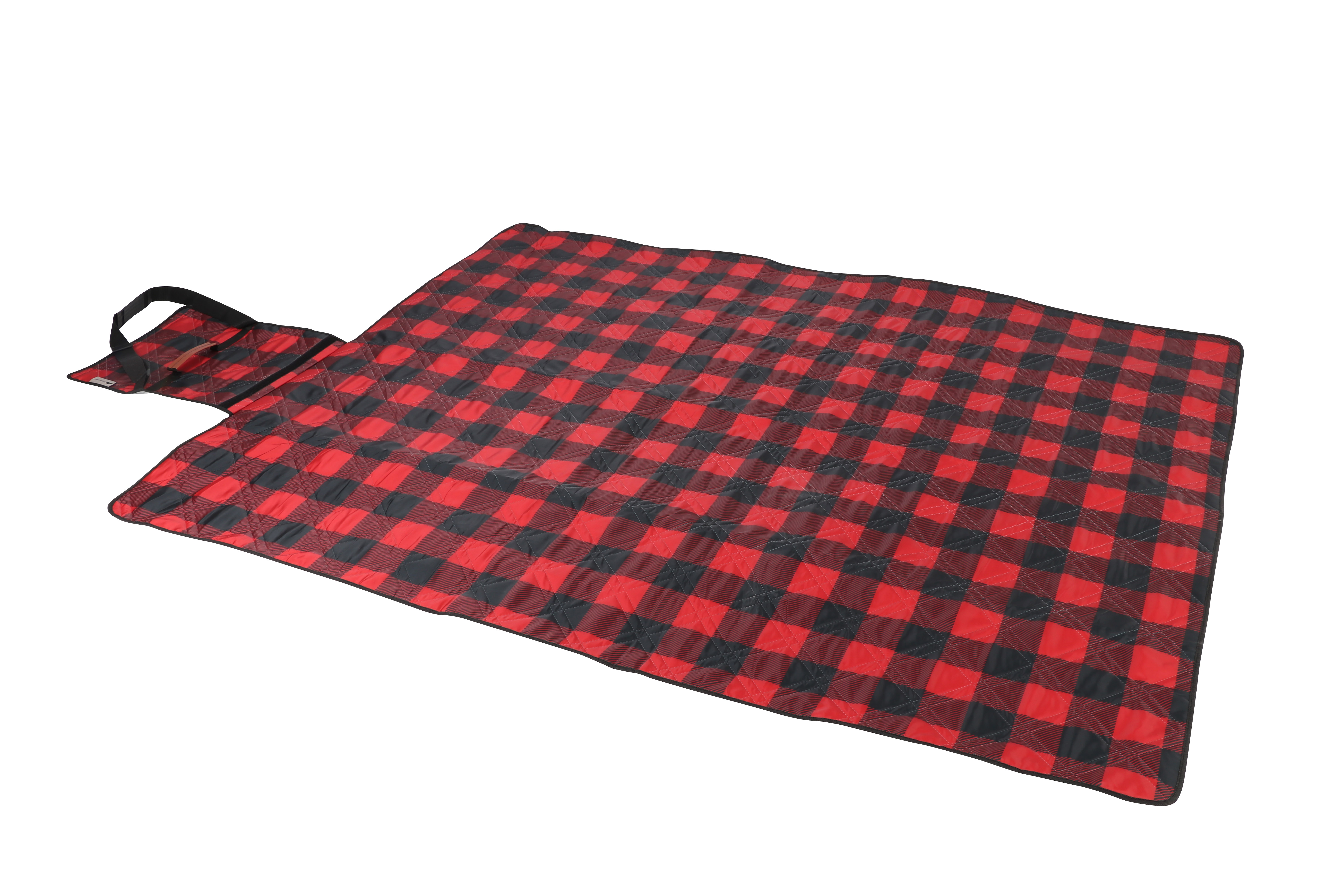 Ozark Trail 3 Piece Buffalo Plaid Camping Chairs and Blanket Combo, Red - Image 3