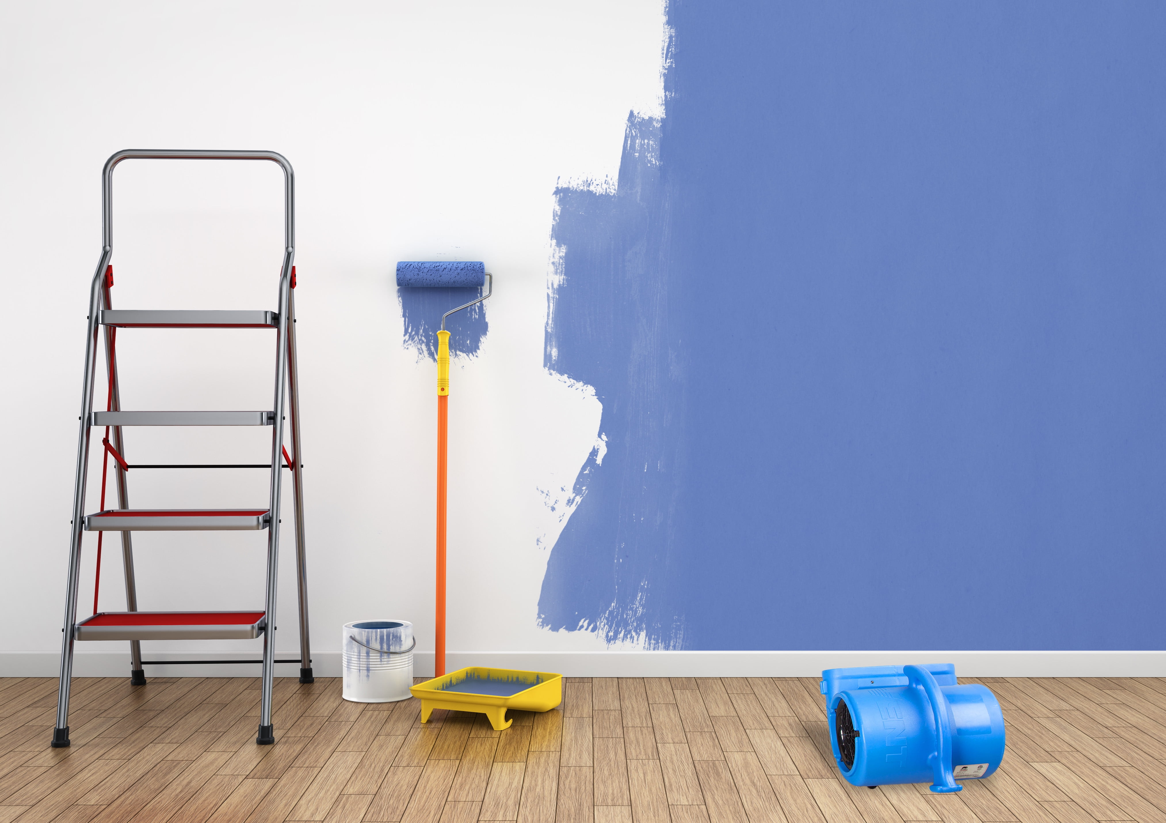 B-Air VP-25 1/4 HP Air Mover for Water Damage Restoration Carpet Dryer Floor Blower Fan Home and Plumbing Use, Blue - Image 6