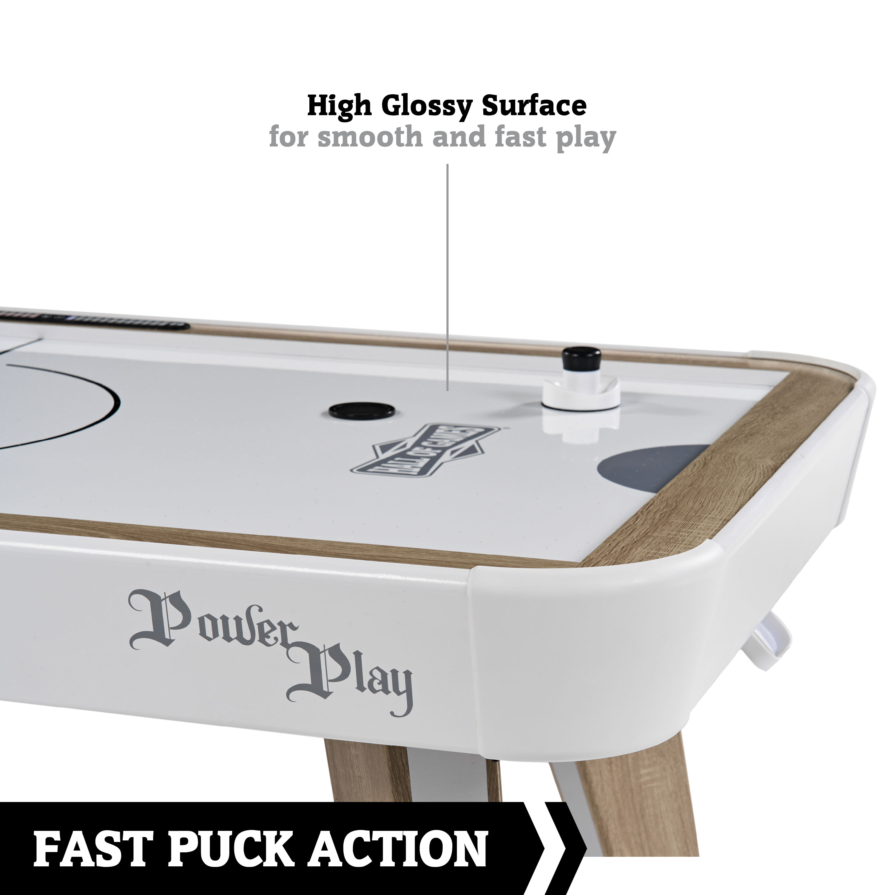 72" 2-in-1 Combo Game, Air Hockey, Table Tennis Table Top, by Hall of Games - Image 6