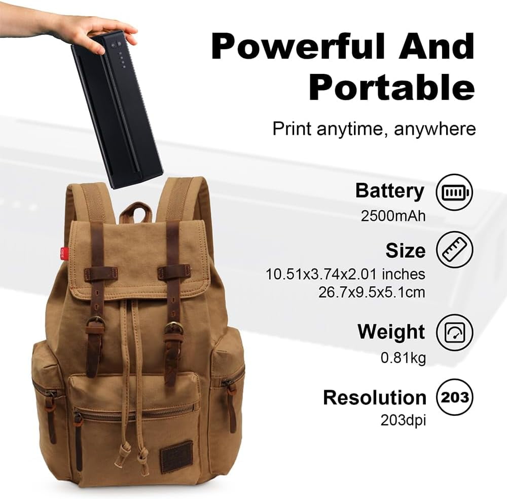 Aoresac Tattoo Transfer Portable 203DPI Stencil Machine Thermal Printer Wirelessly BT Photo Tester Paper Printer with 11pcs Transfer Paper - Image 3