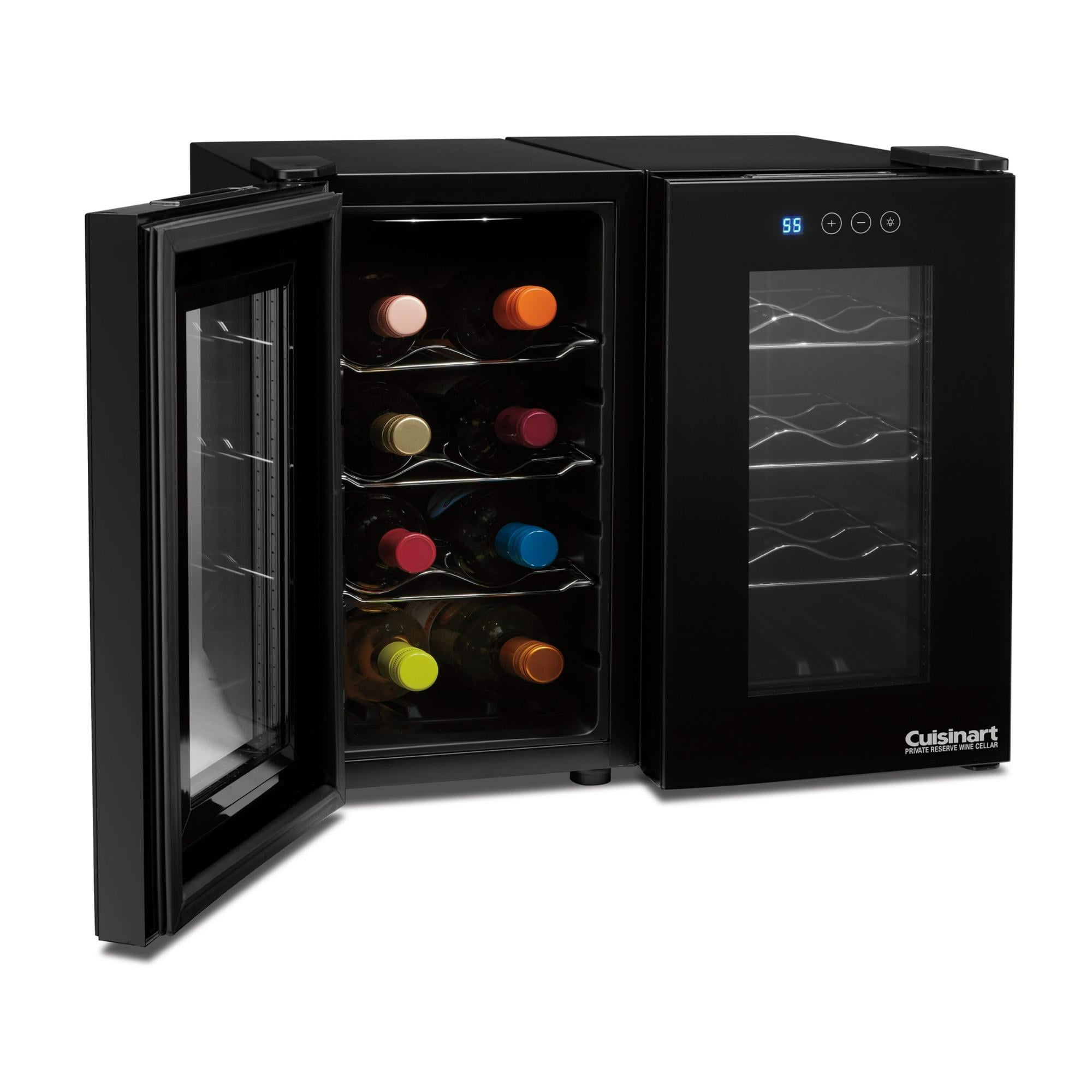 Cuisinart 16-Bottle 2 Independent Cooling Private Reserve Wine Cellar (Black) - Image 2