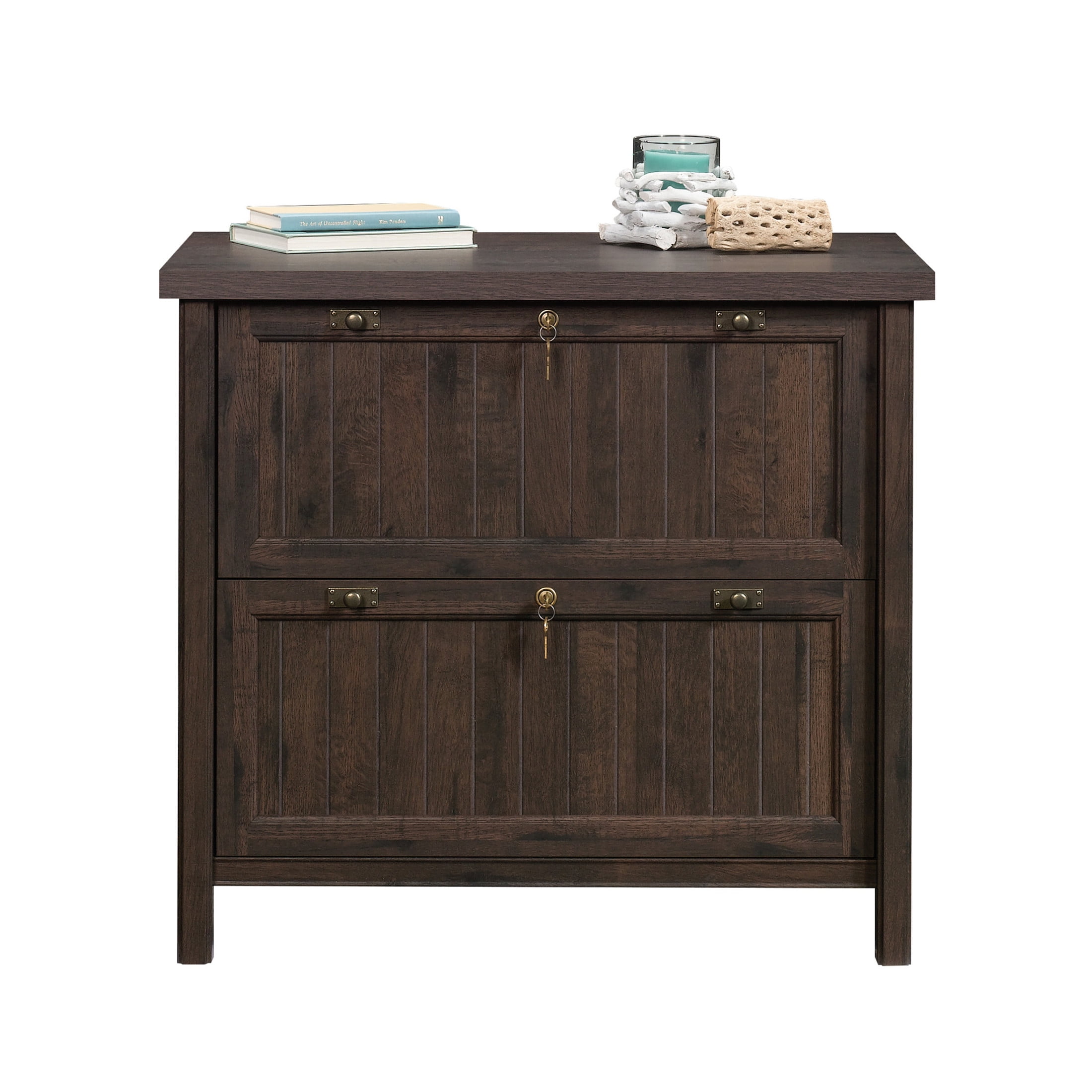 Sauder Costa 2-Drawer Lateral File Cabinet, Coffee Oak Finish - Image 12