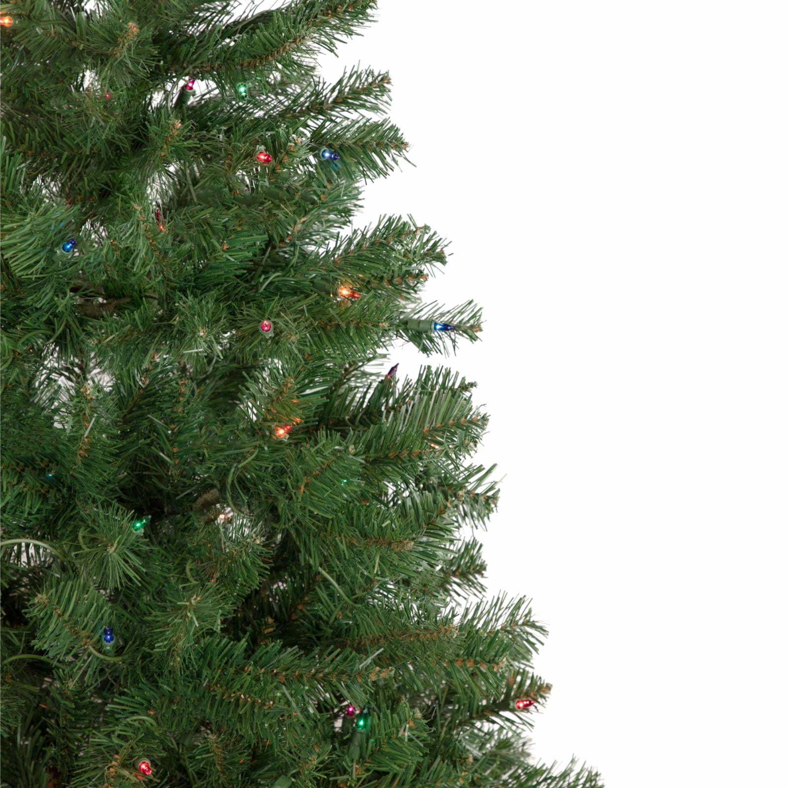 Northlight 6' Pre-Lit Wilson Pine Slim Artificial Christmas Tree Multi Lights - Image 6