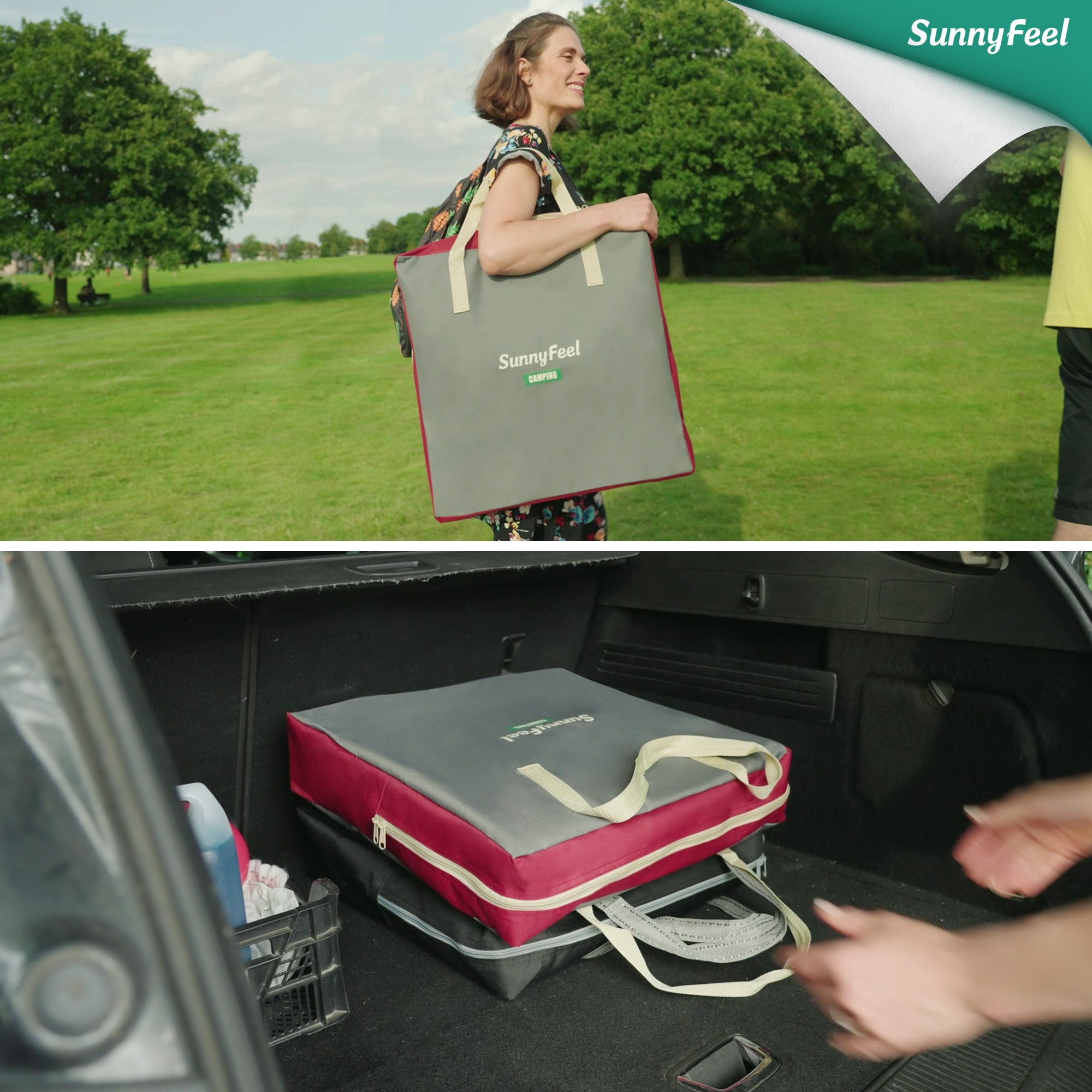 SUNNYFEEL Camping Directors Chair, Heavy Duty,Oversized Portable Folding Chair with Side Table, Pocket for Beach, Fishing,Trip,Picnic,Lawn,Concert Outdoor Foldable Camp Chairs - Image 3