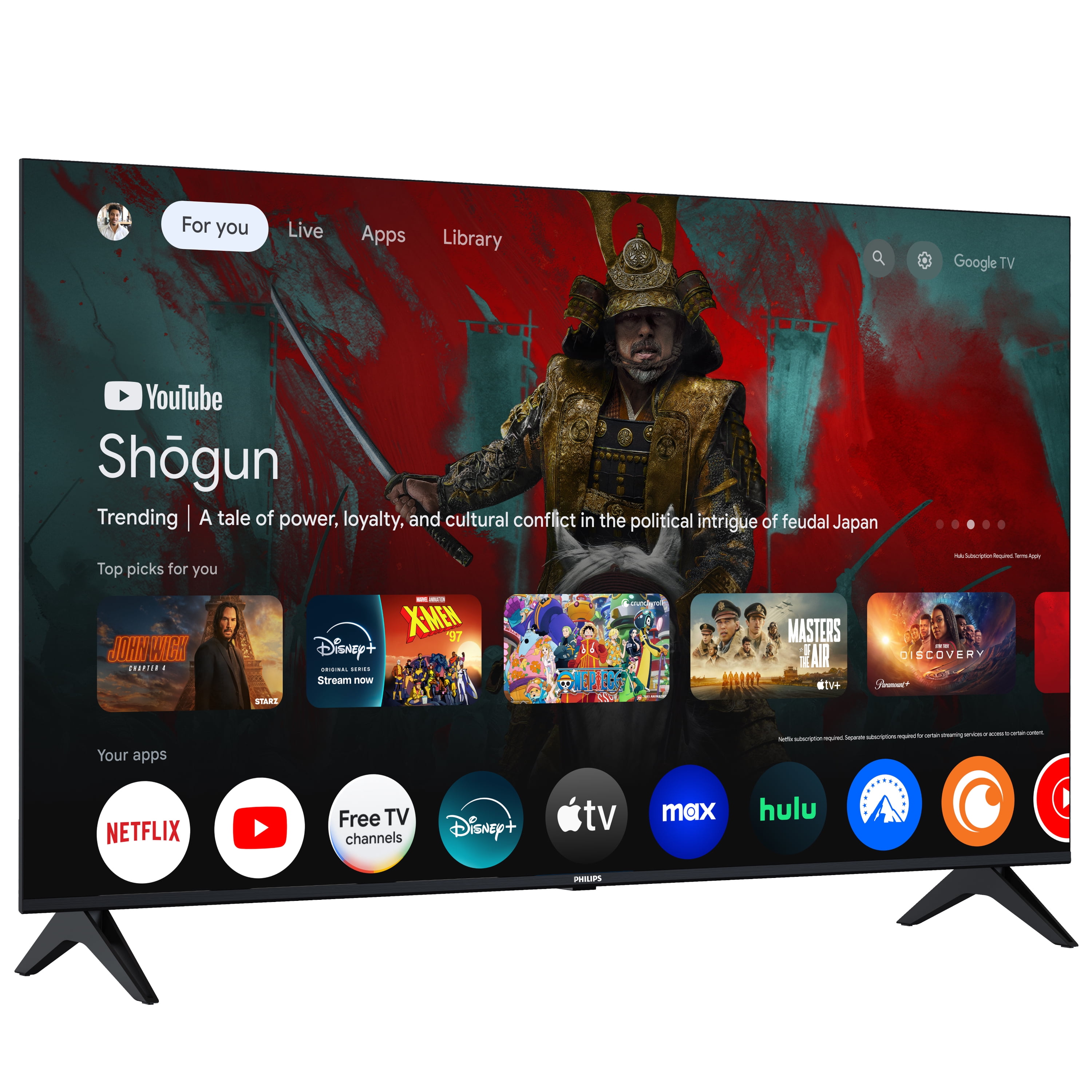 Philips 50" Class 4K Ultra HD (2160p) Google Smart LED TV (50PUL7552/F7) - Image 18