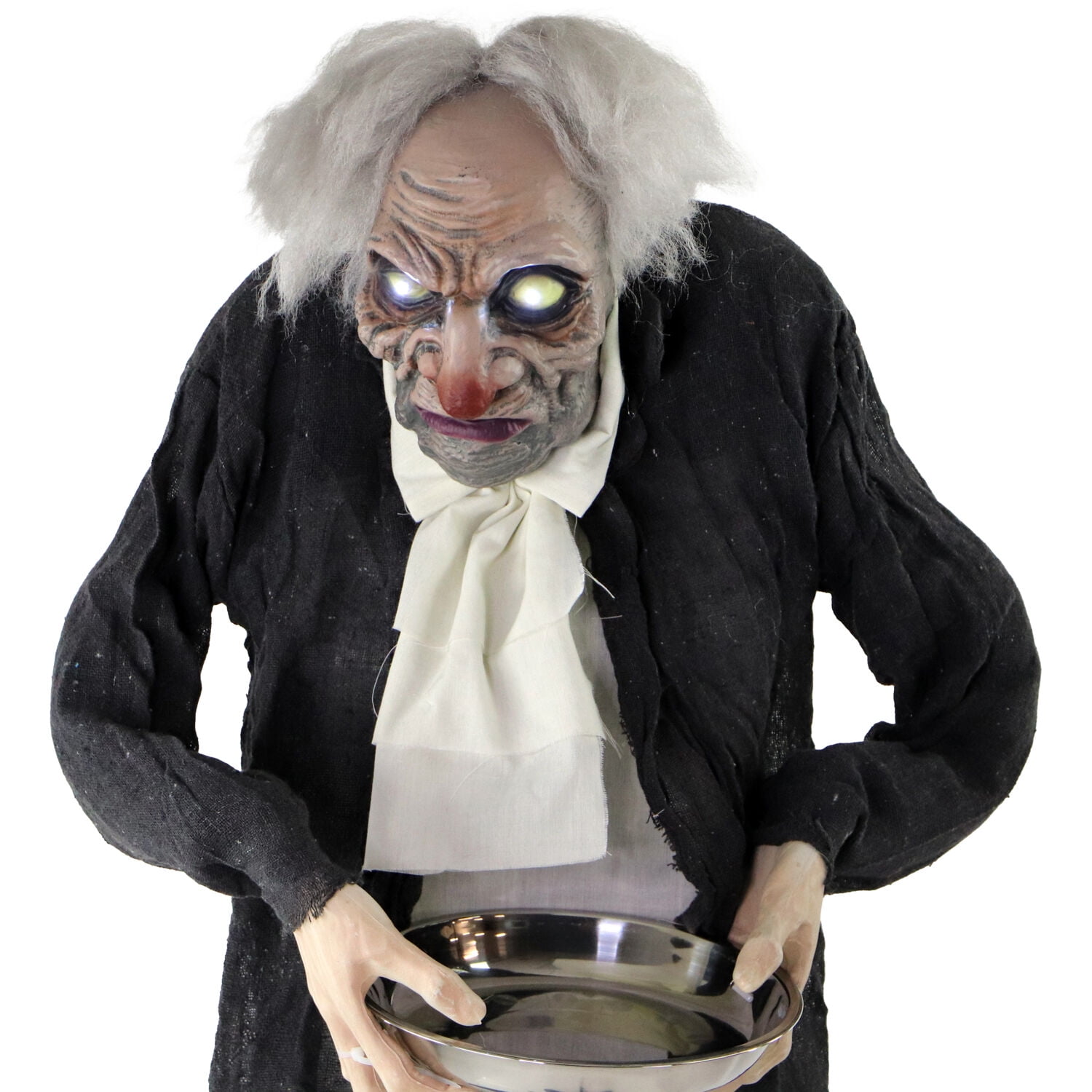 Haunted Hill Farm 60 in 4.5 lbs Zombie Butler Animatronic, Halloween decoration, HHMAN-1FLSA - Image 3