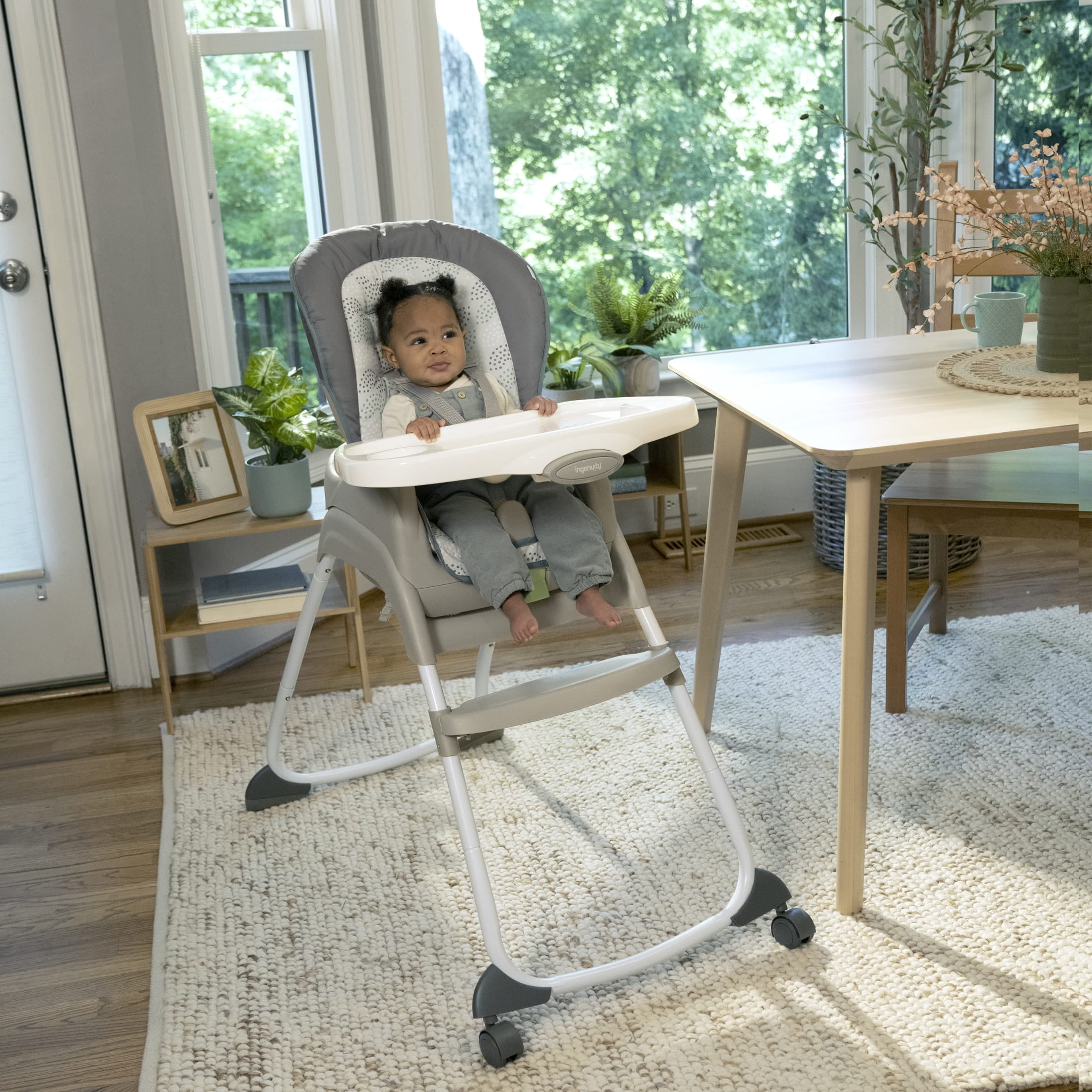 Ingenuity Full Course 6-in-1 Infant Baby High Chair, Unisex, Age Up to 5 Years, Astro, Gray - Image 2