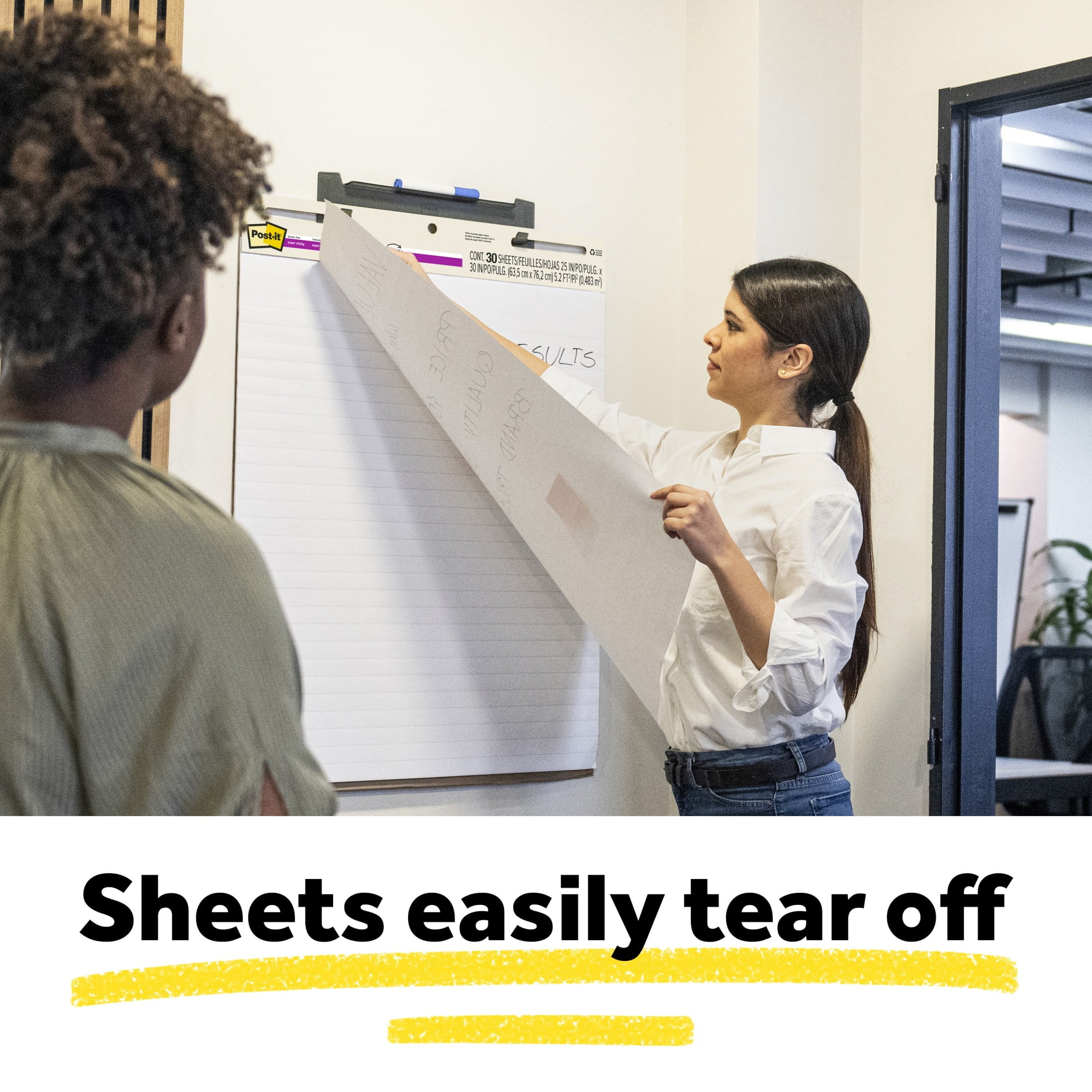 Post-it Self-Stick Easel Pads, White, 25 in. x 30 in., 2 Pads - Image 7