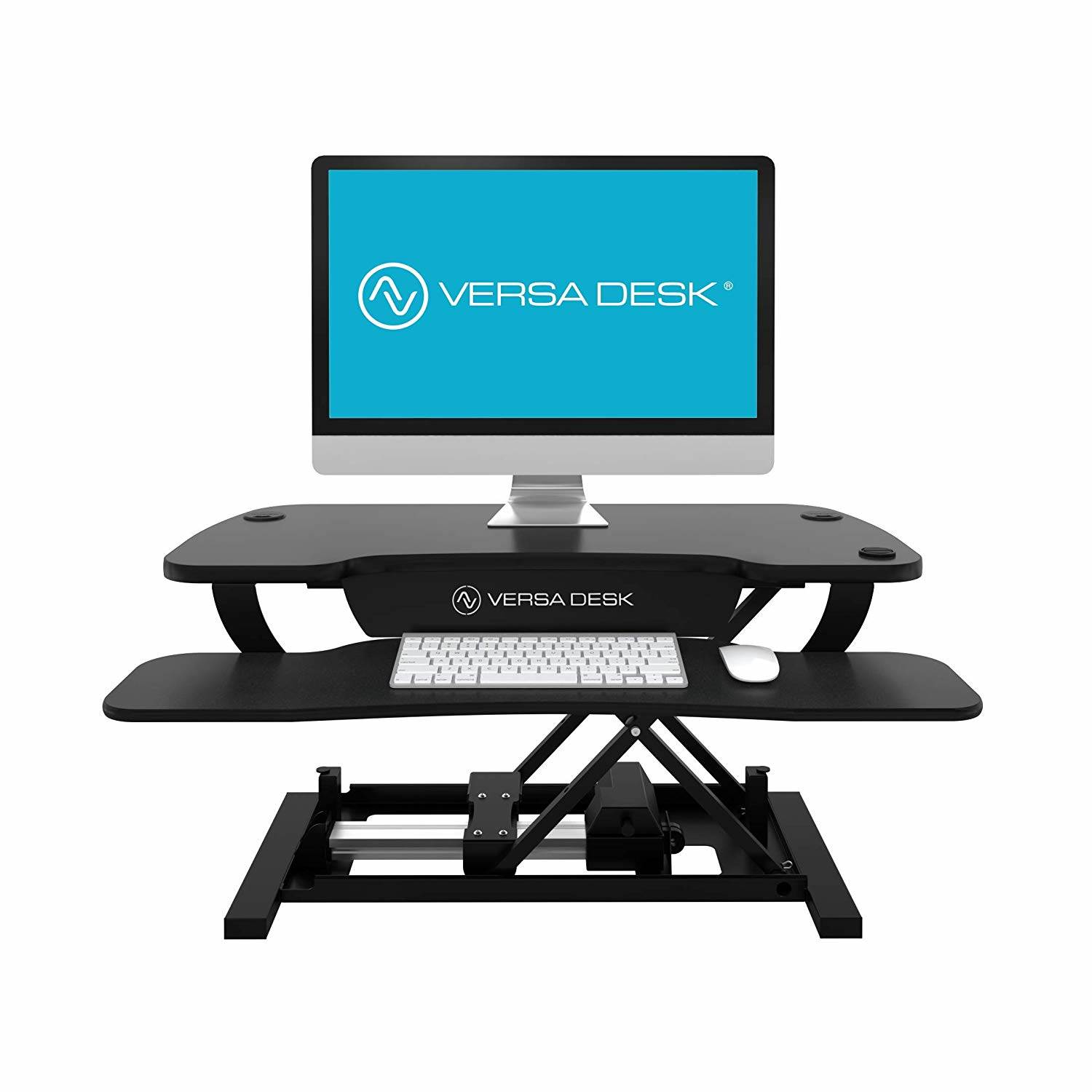 VersaDesk 36" Power Pro Electric Powered Standing Desk Riser Converter, Black - Image 3