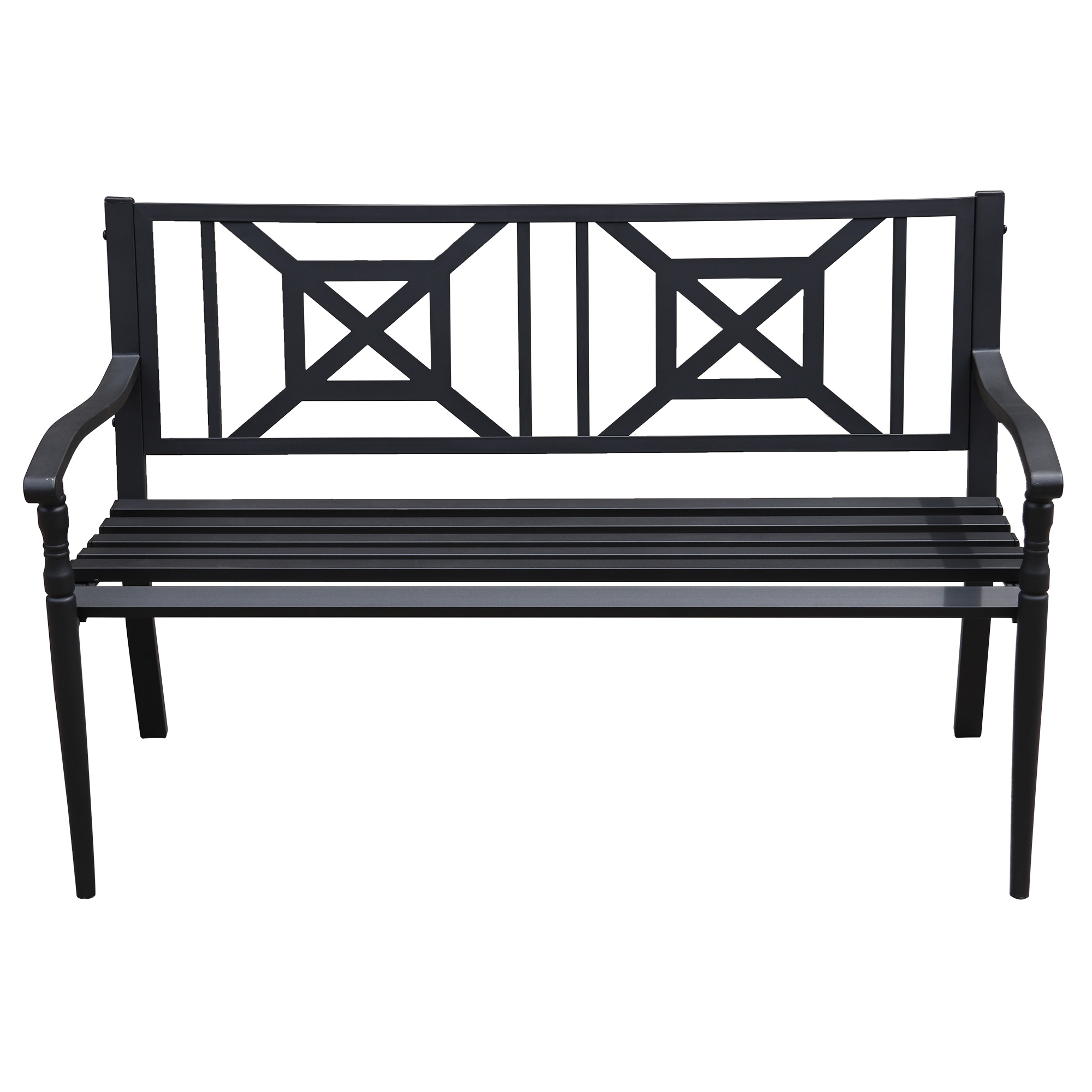 Abble Steel Garden Bench - Image 6