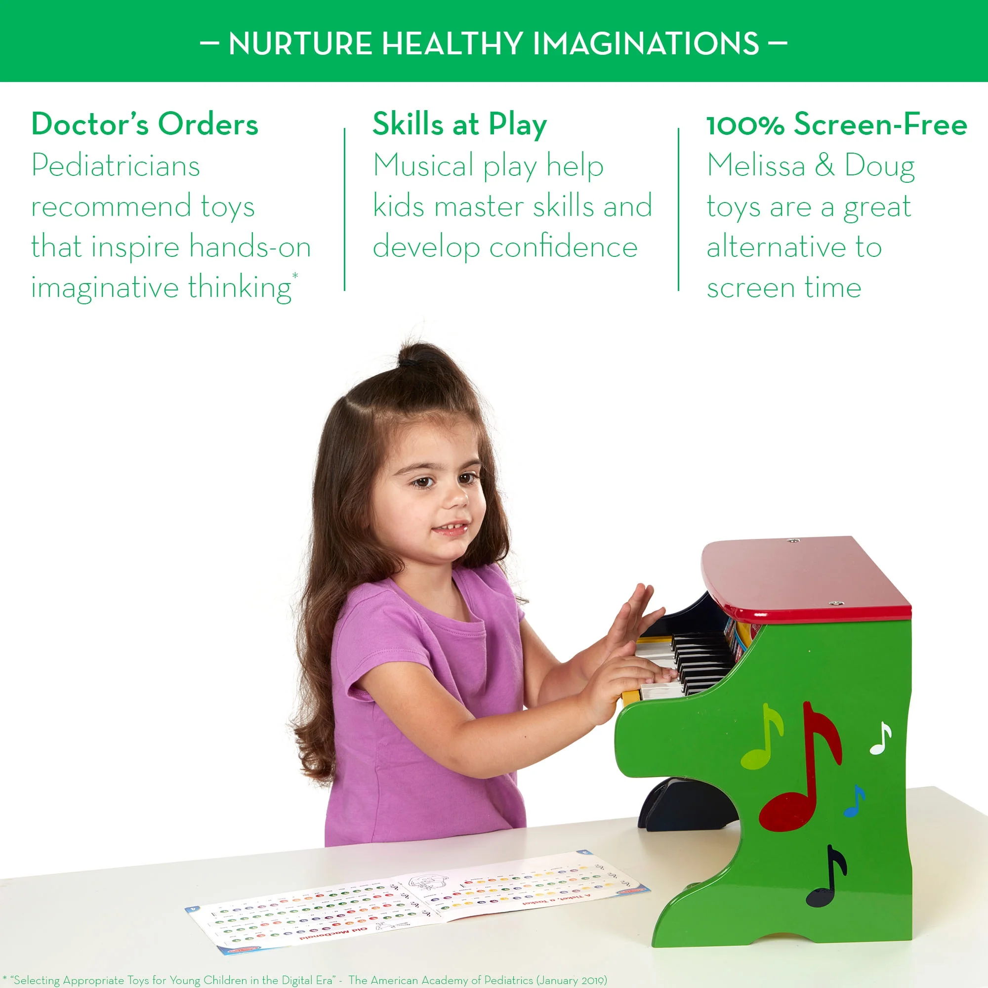 Melissa & Doug Learn-To-Play Piano With 25 Keys and Color-Coded Songbook for Toddlers 3+ - Image 4