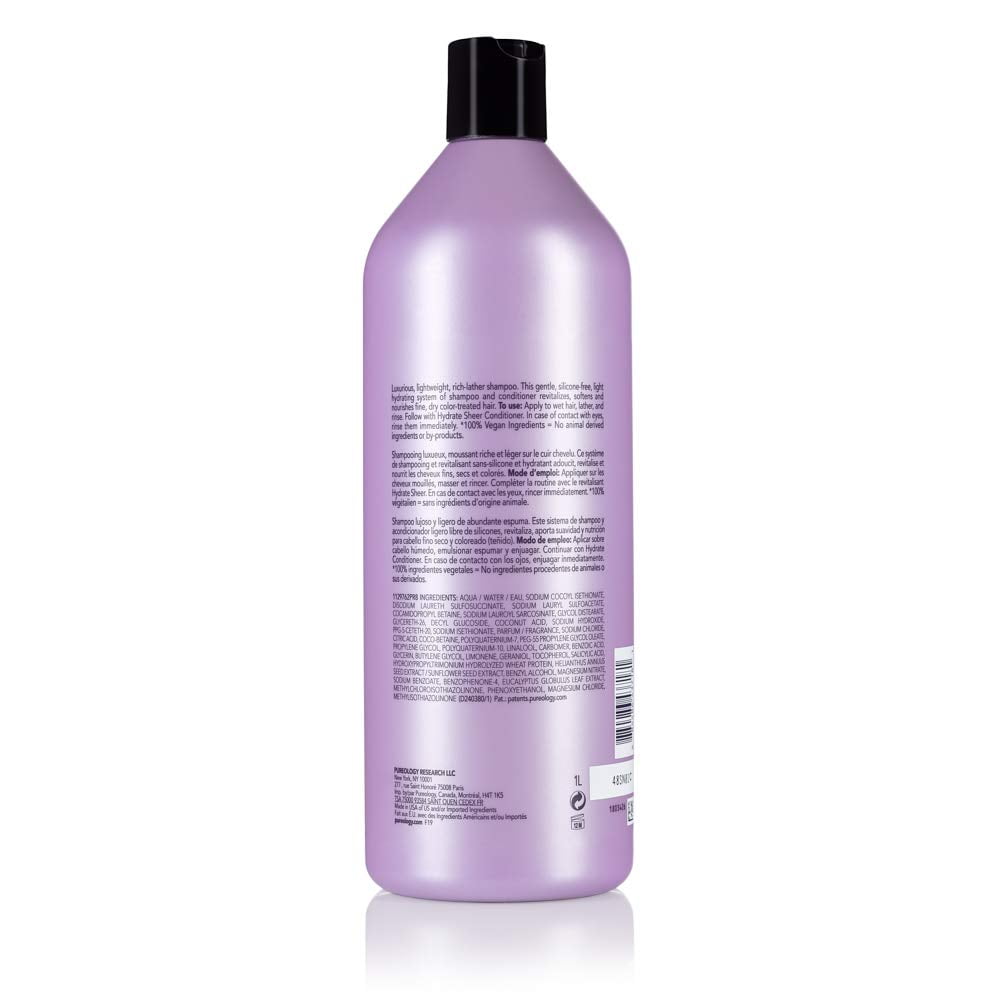 Pureology Hydrate Shampoo, 33.8 oz - Image 3