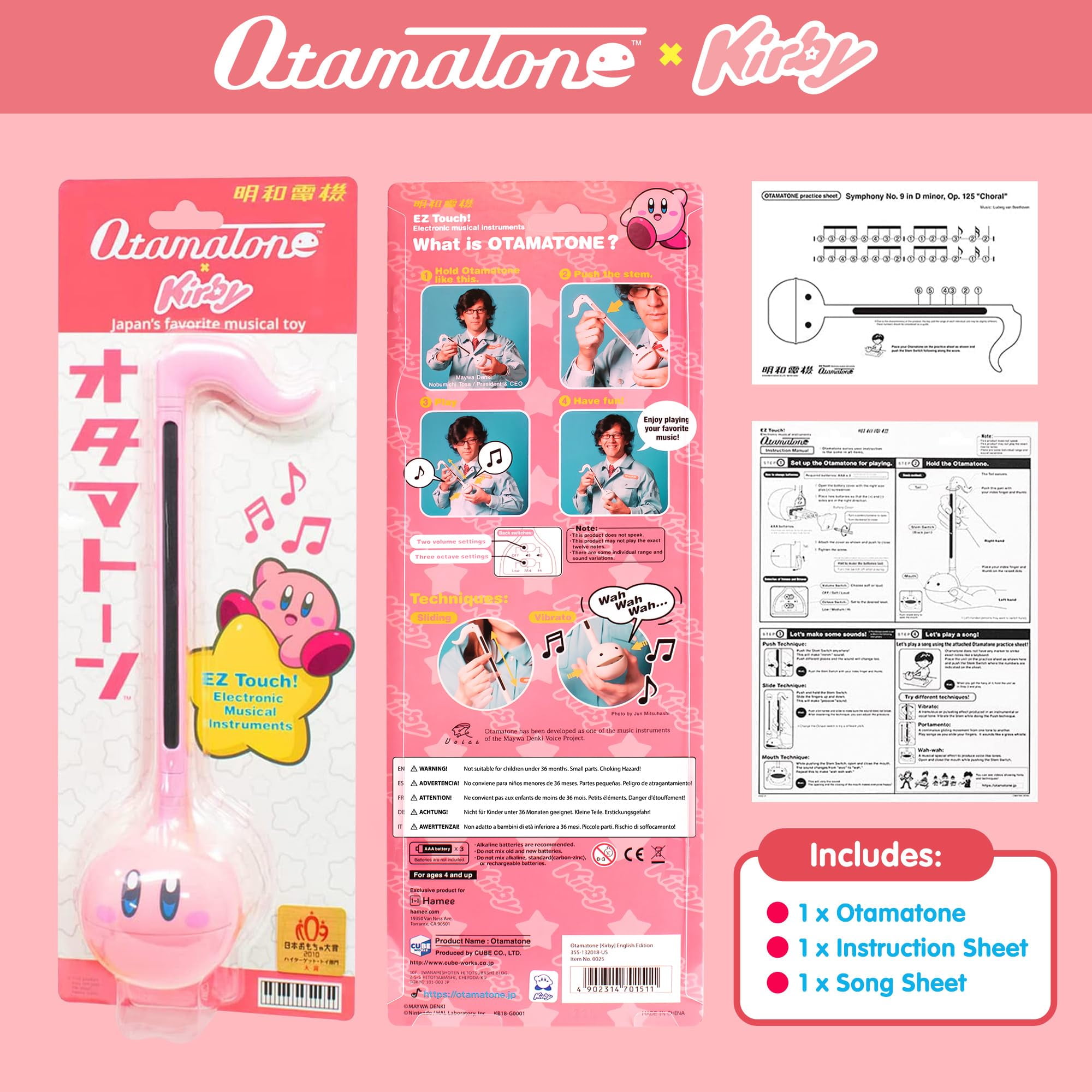 Otamatone Electronic Musical Instrument Toy for Children Unisex Adults - Kirby - Image 6