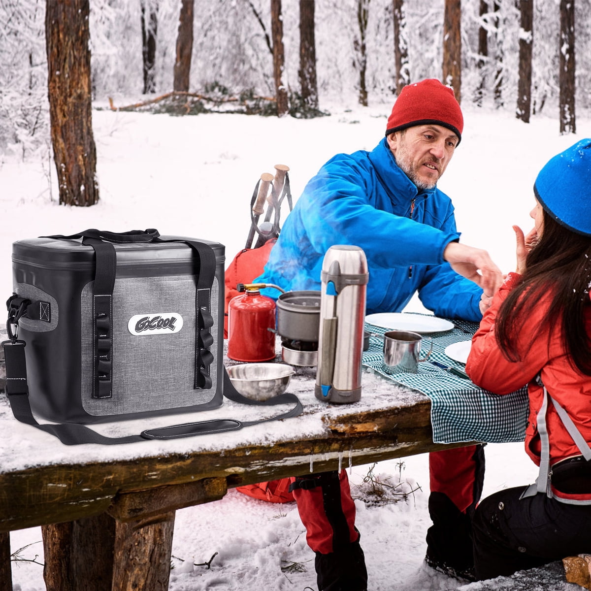 36 Cans Large Soft Pack Cooler Bag Insulated Water-Resistant For Picnic Camping - Image 7