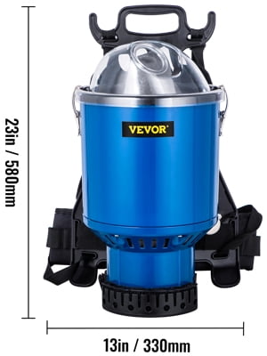 VEVORbrand Commercial Vacuum Cleaner, 5 in 1 HEPA Backpack Vacuum Cleaners, 3.6qt Lightweight Filtration Backpack Vacuum, Commercial Industrial Backpack Vacuum with Telescoping Wand, Tool Kit, Corded - Image 9