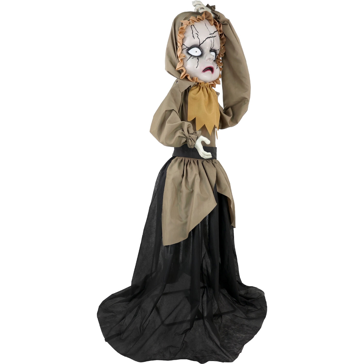 Haunted Hill Farm 5.25 ft Life Size Animatronic Demon Girl, Halloween Decoration, HHGIRL-9FLSA - Image 4